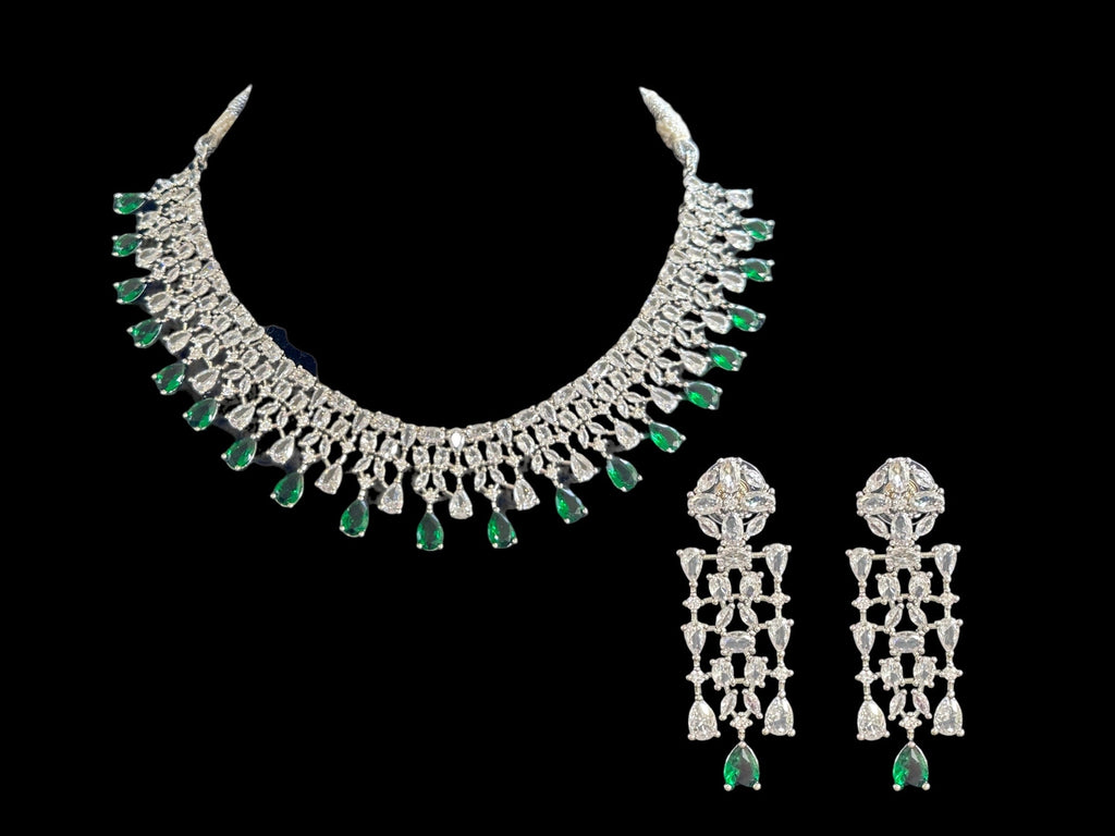 Silver plated  necklace set ( Ready to ship )