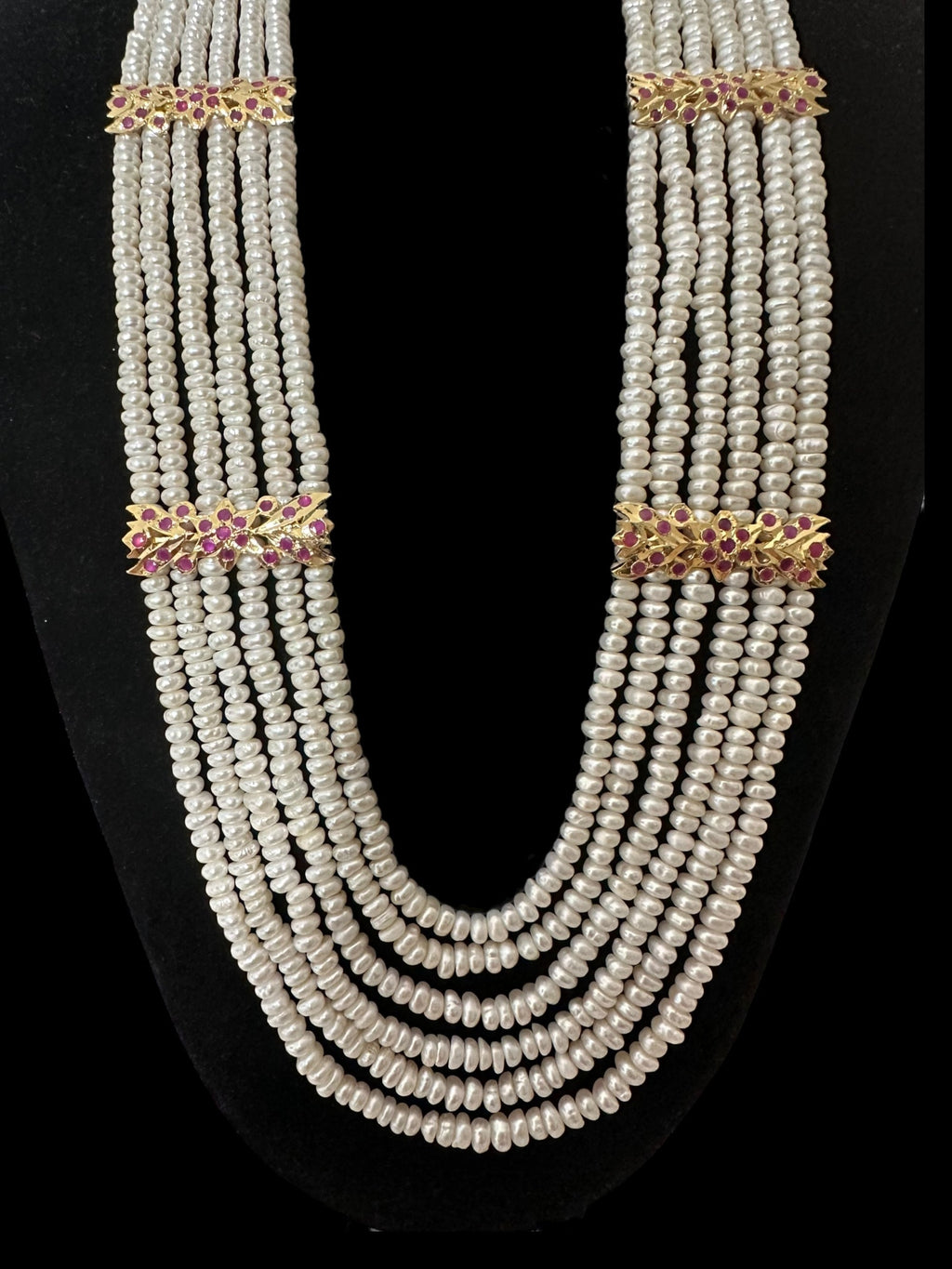 DLN120 Laura fresh water pearls necklace / Rani haar ( READY TO SHIP )