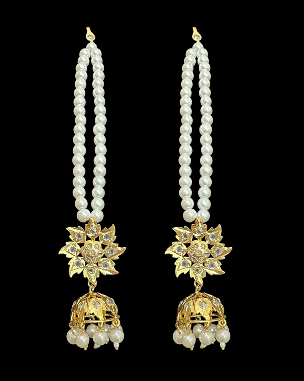 c562 sifat jadavi lacha in green  beads (READY TO SHIP  )