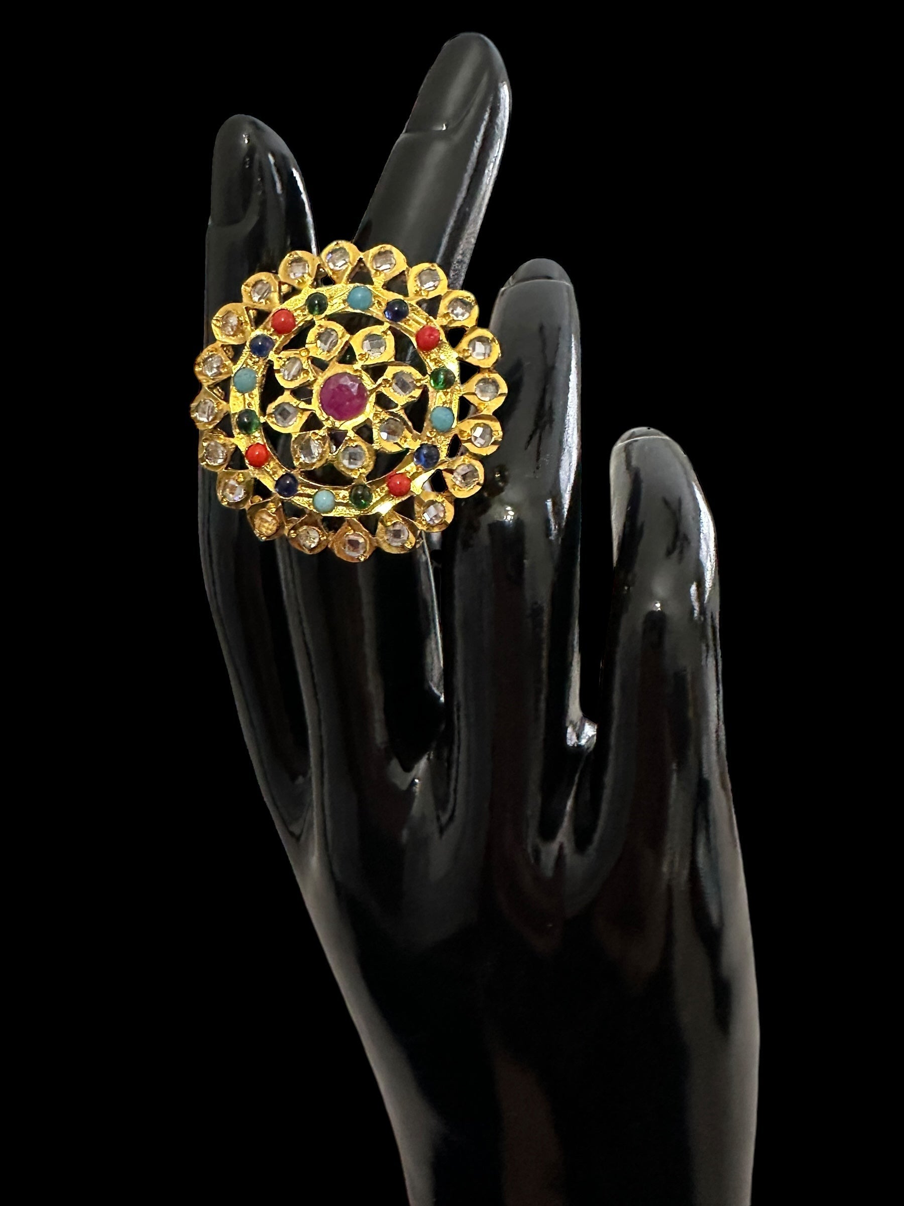 DJR3 Nia navratan    ring ( READY TO SHIP)