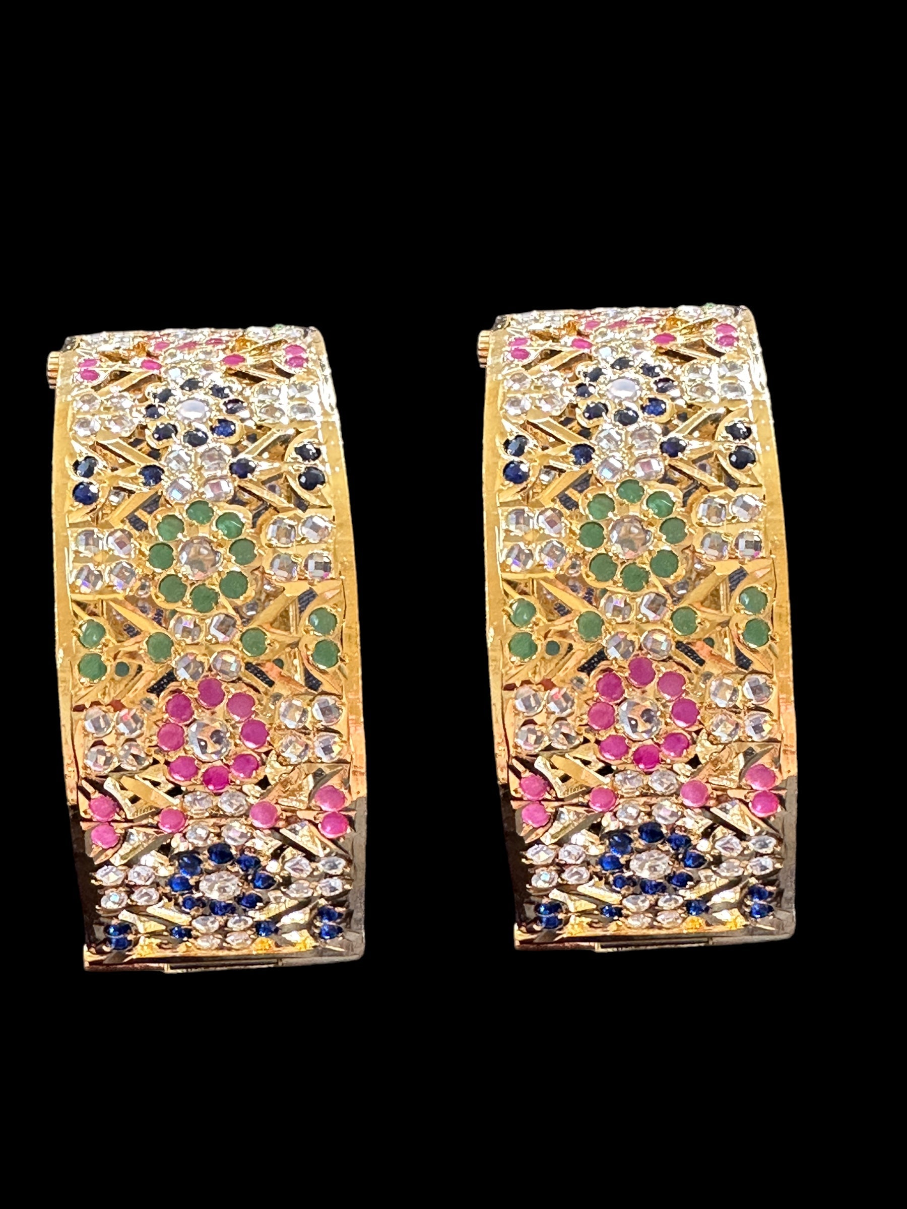 B163 Gold plated hyderabadi bangles ( SHIPS IN 4 WEEKS  )