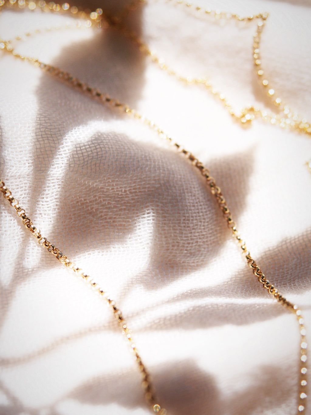 Sale - Gold Rolo Chain Necklace - Hulama