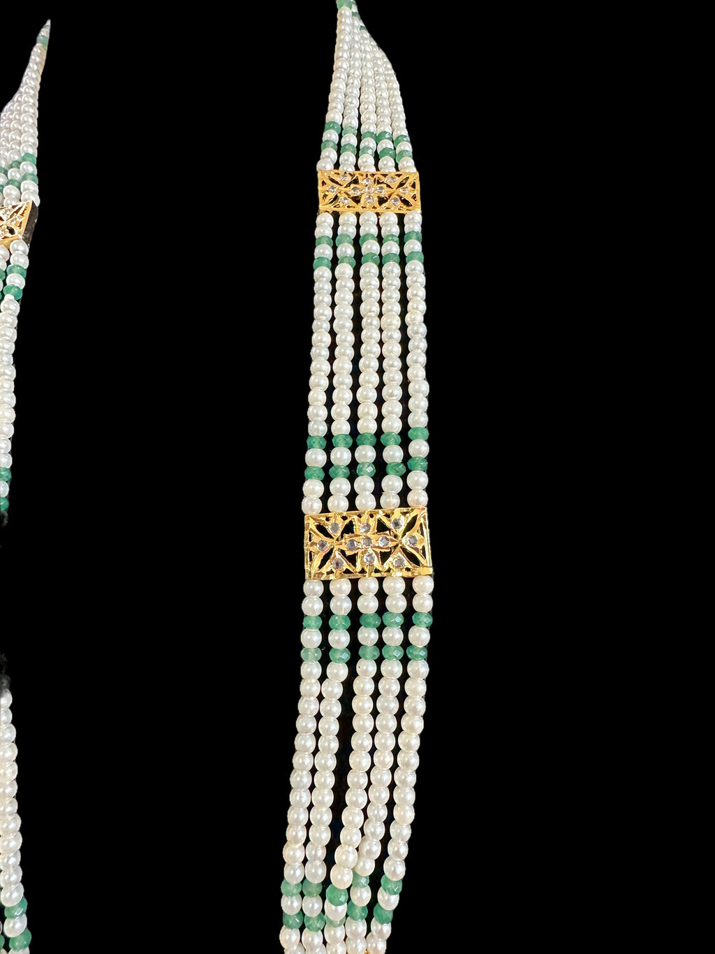 DLN46 ENESSA hyderabadi Rani haar with earrings ( SHIPS IN 4 WEEKS  )