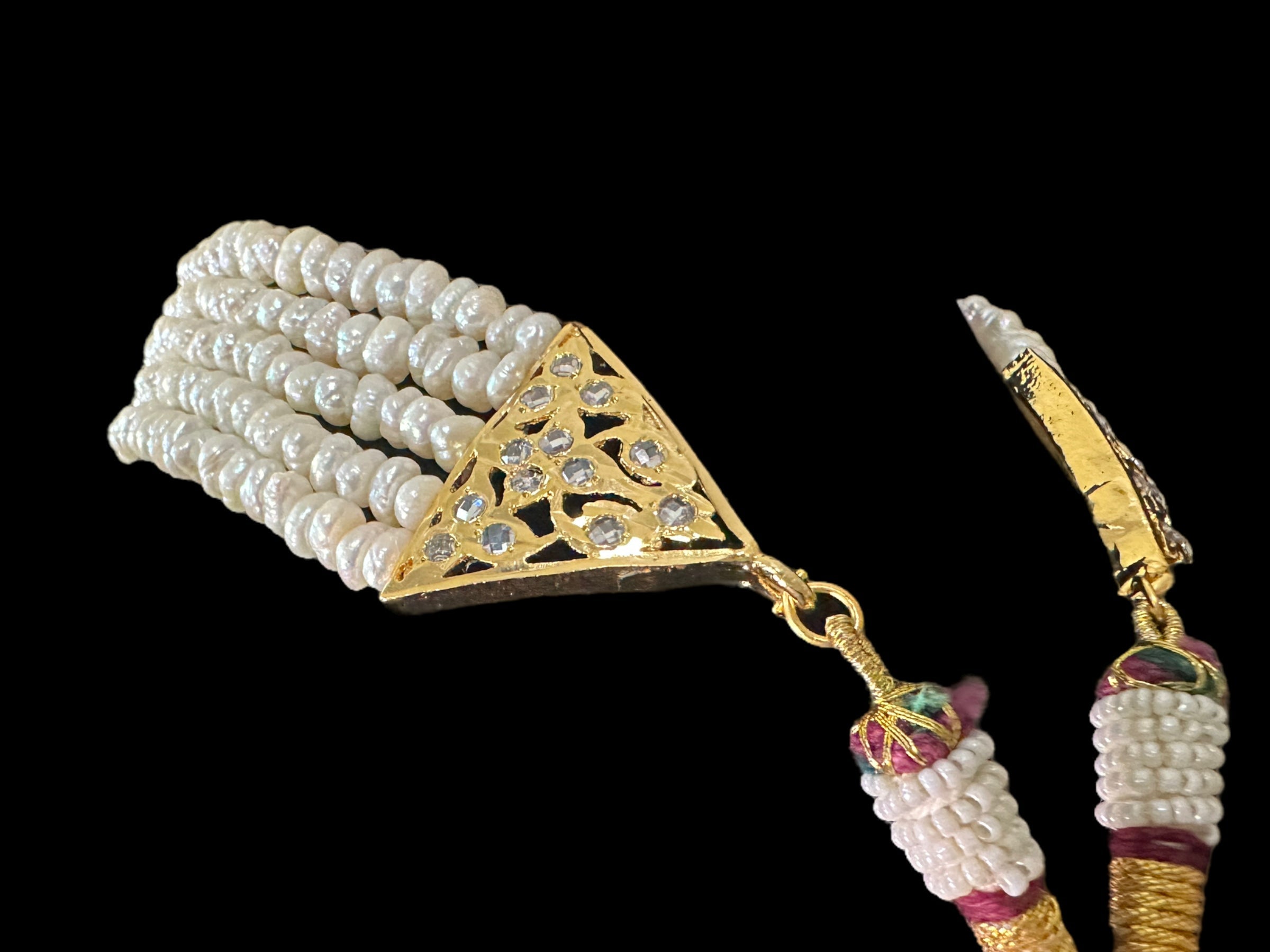 C0 Ariha Pearl choker  in fresh water pearls ( READY TO SHIP )