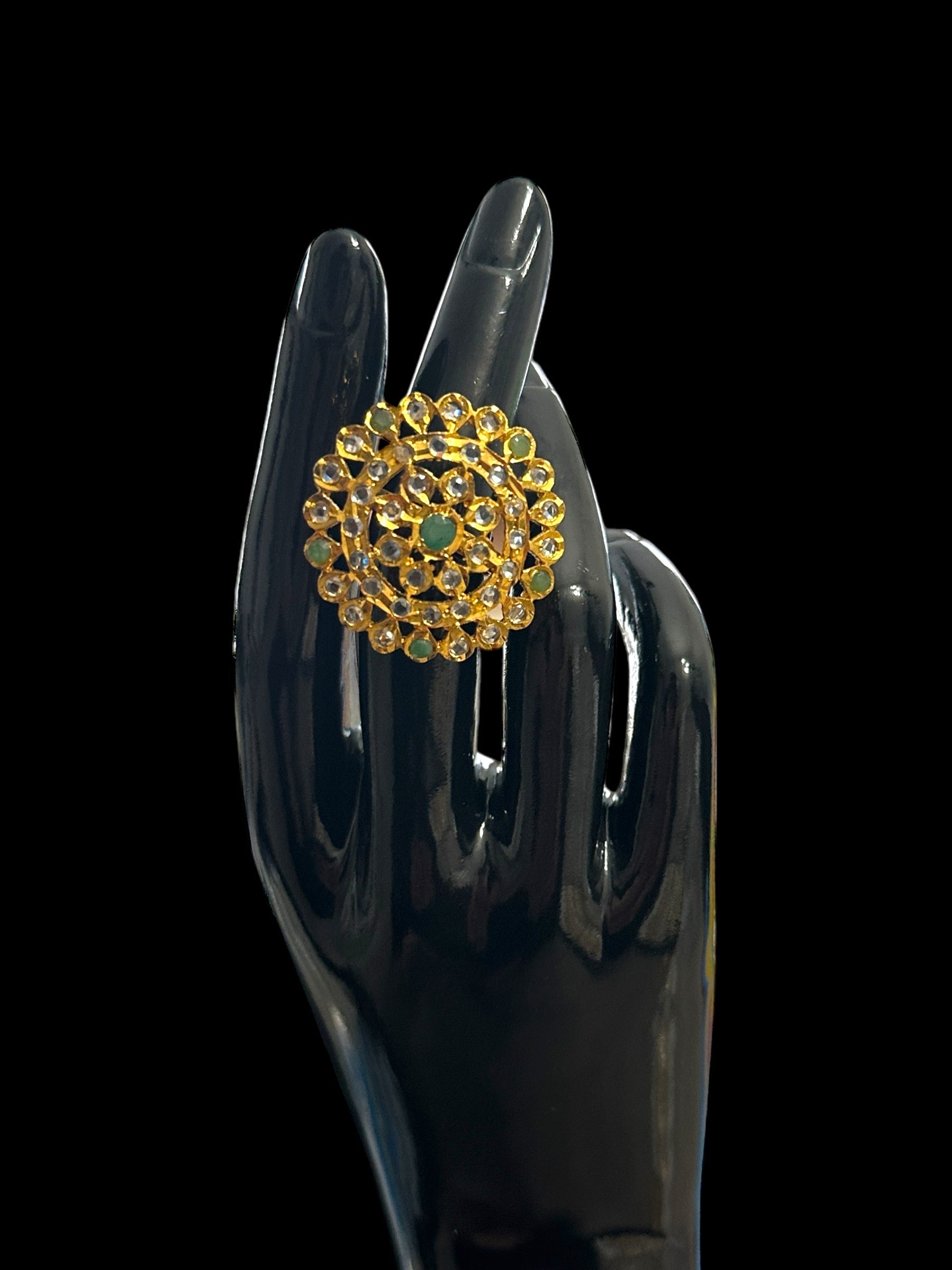 DJR5 Nia emerald   ring ( READY TO SHIP)