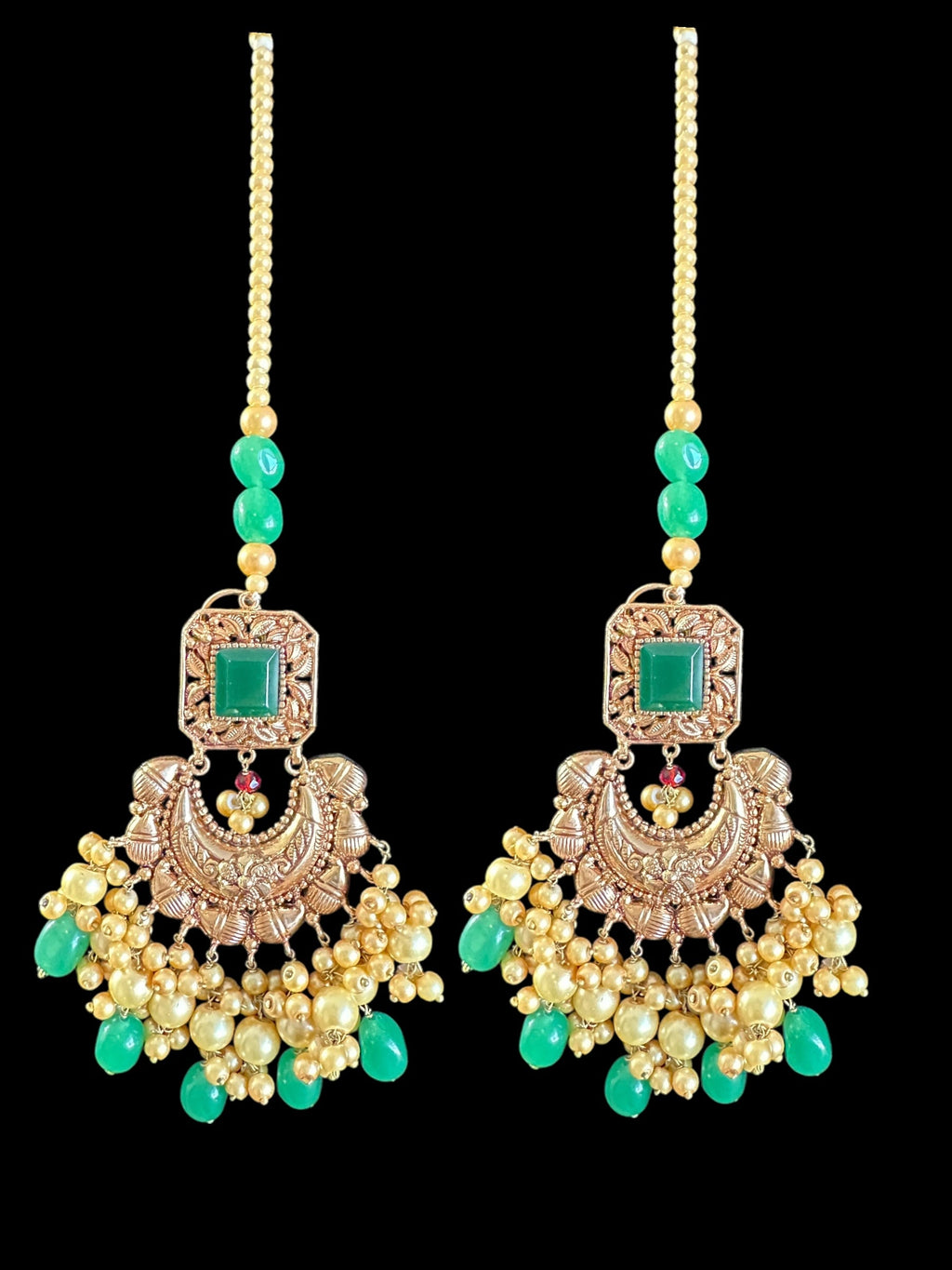 BR483 sadhna bridal set - copper finish ( READY TO SHIP )