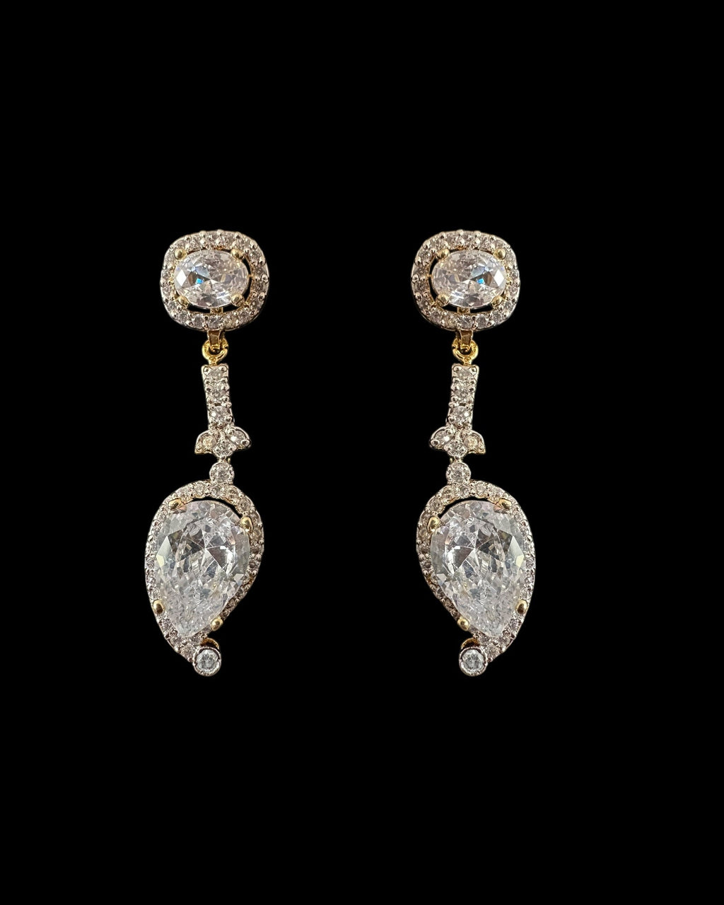 DNS202 Anmol necklace set in zircons and pearls ( READY TO SHIP )