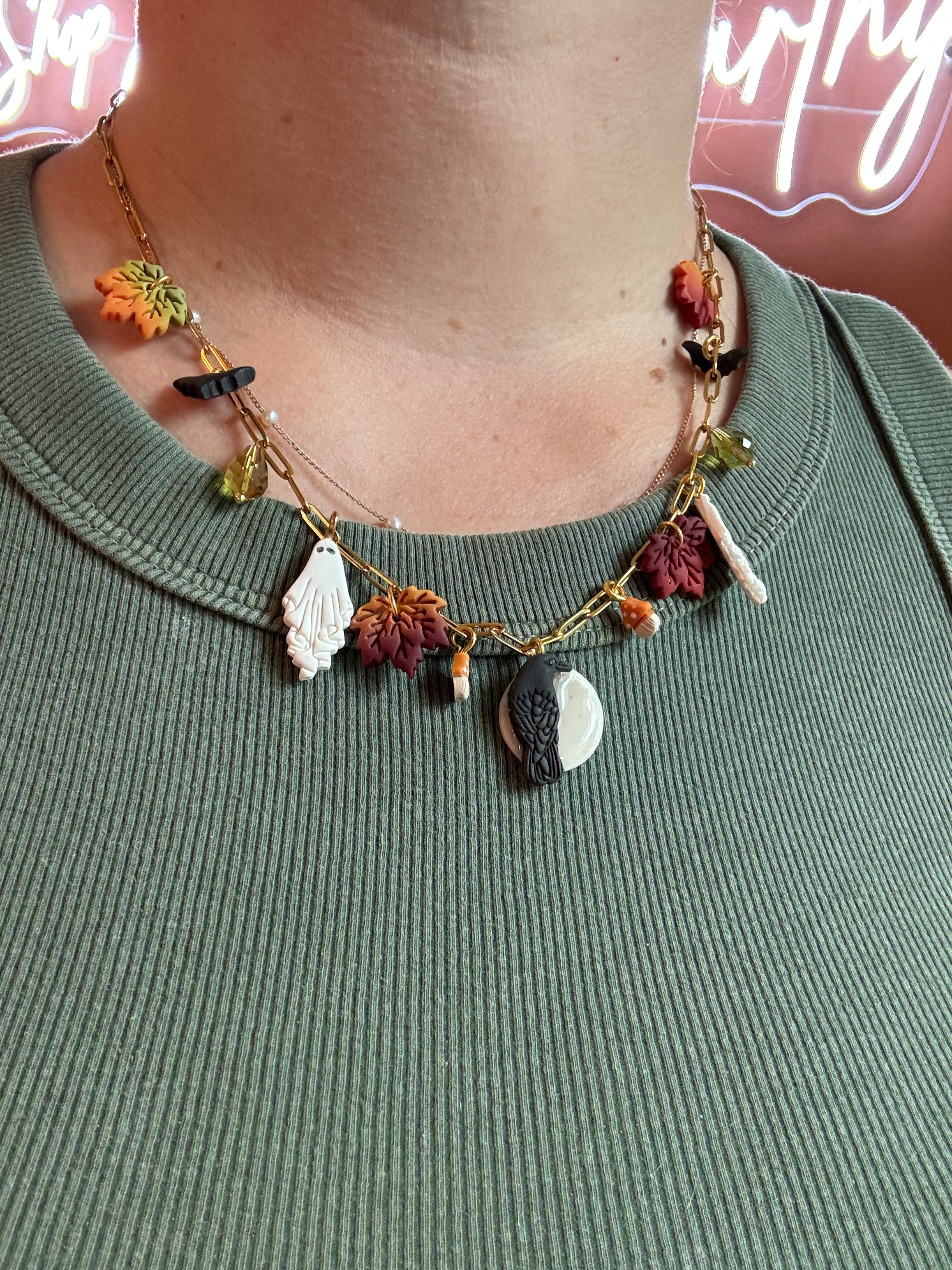 Autumn Paperclip Necklace