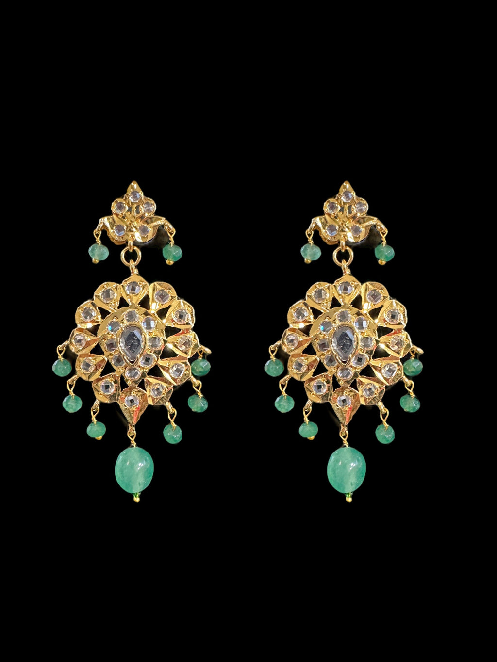DLN46 ENESSA hyderabadi Rani haar with earrings ( SHIPS IN 4 WEEKS  )
