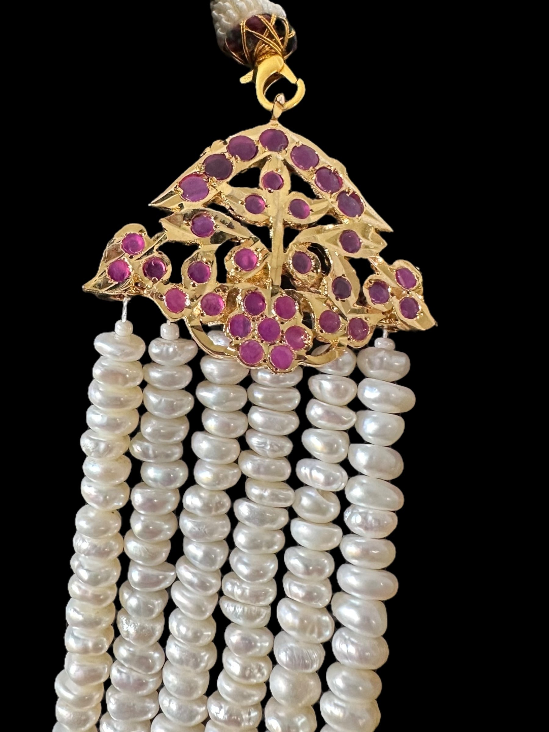 DLN120 Laura fresh water pearls necklace / Rani haar ( READY TO SHIP )