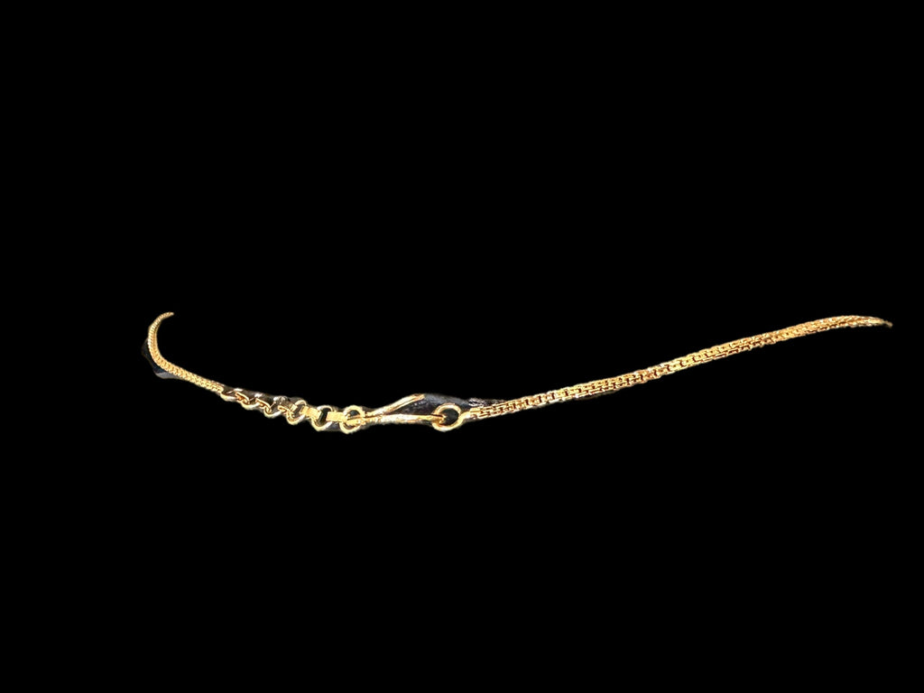 Gold plated silver necklace earrings set in fresh water pearls ( SHIPS IN 4 WEEKS )