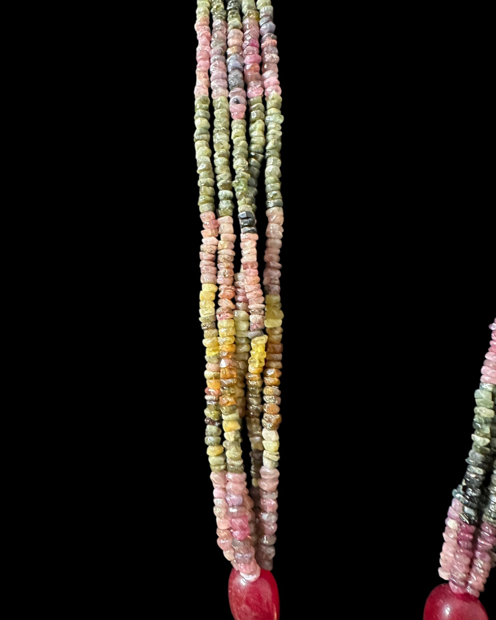 DLN128 Adaya multicolor natural  beads necklace ( READY TO SHIP )