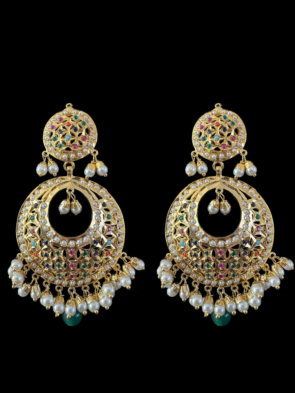 BR480 MUNIRA bridal set in Navratan ( READY TO SHIP )