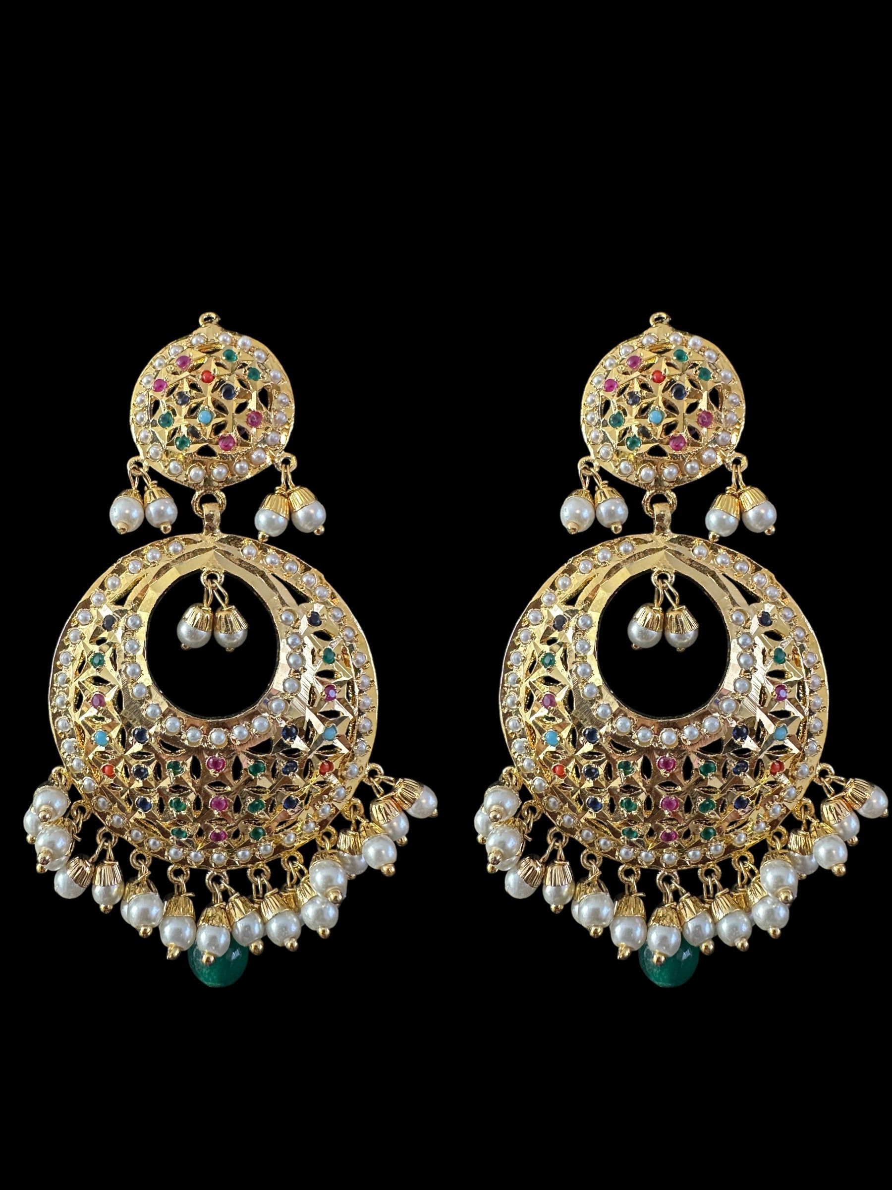 BR480 MUNIRA bridal set in Navratan ( READY TO SHIP )