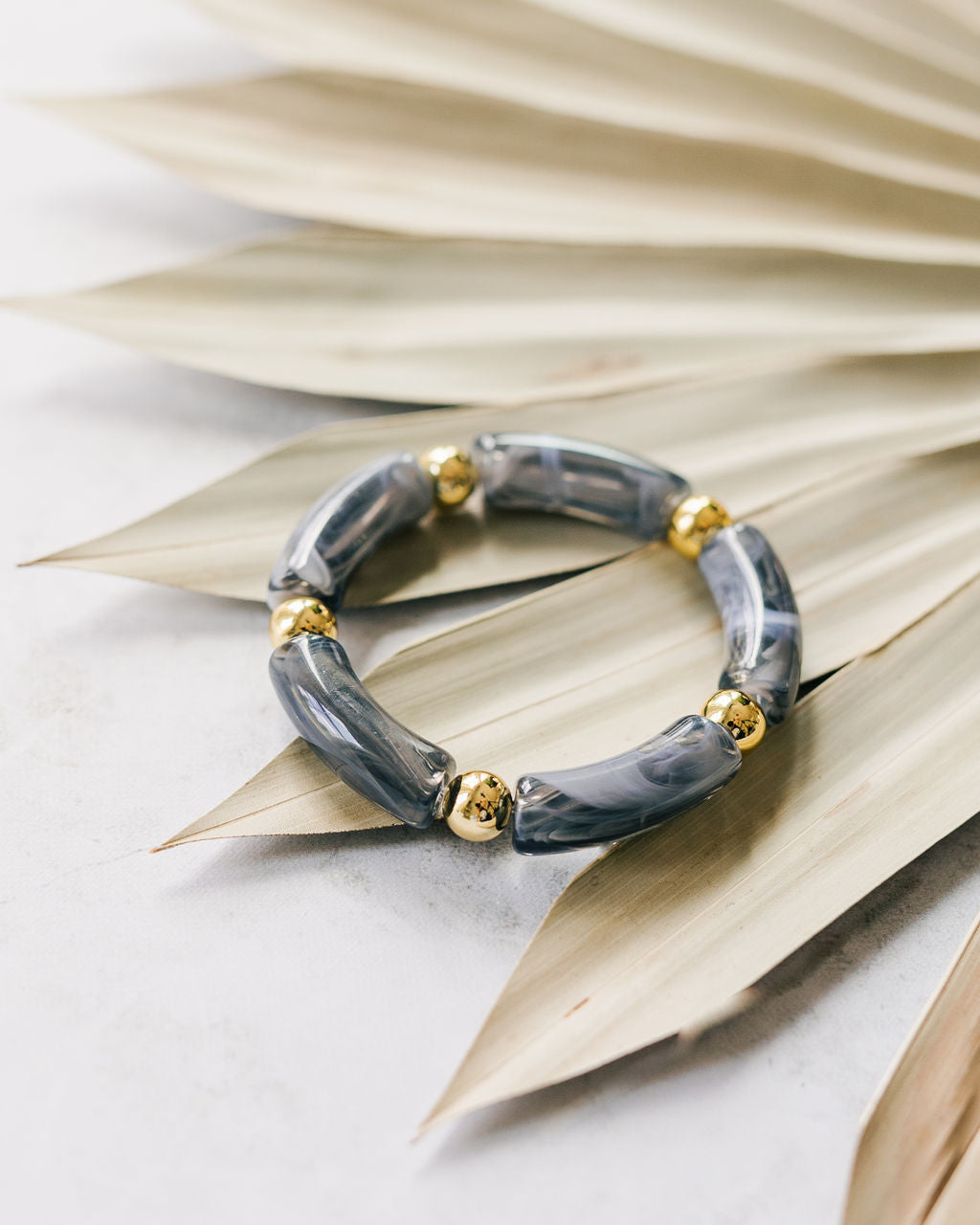 Grey Acrylic Bracelet
