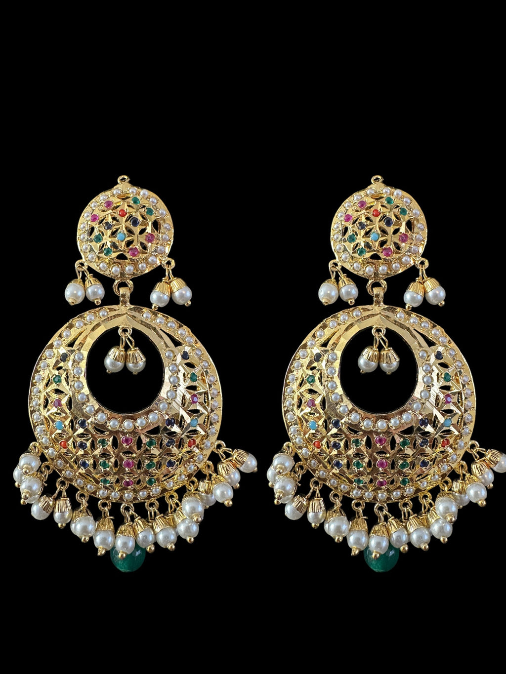 BR480 MUNIRA bridal set in Navratan ( READY TO SHIP )