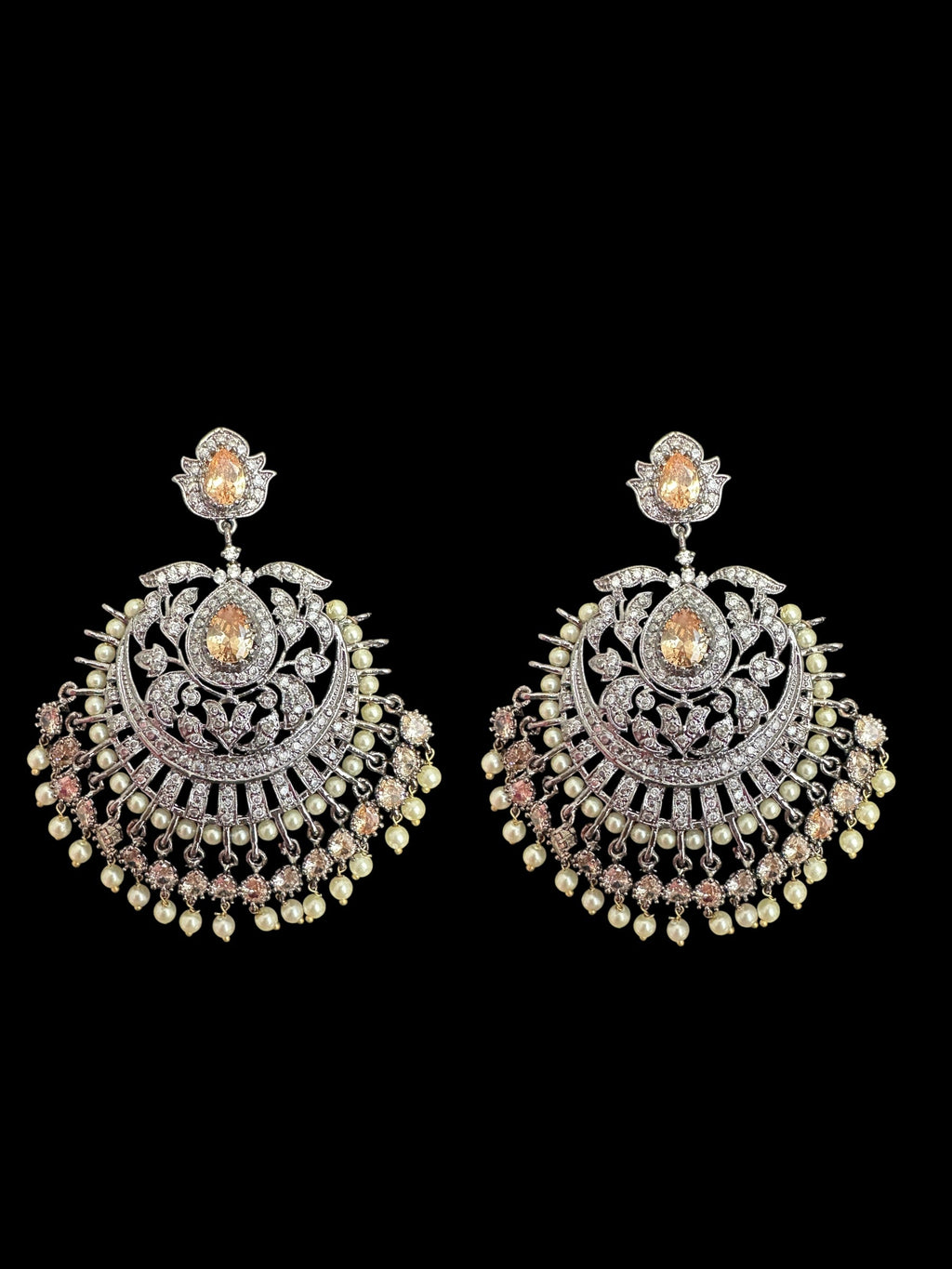 Victorian earrings tika - golden  ( READY TO SHIP )