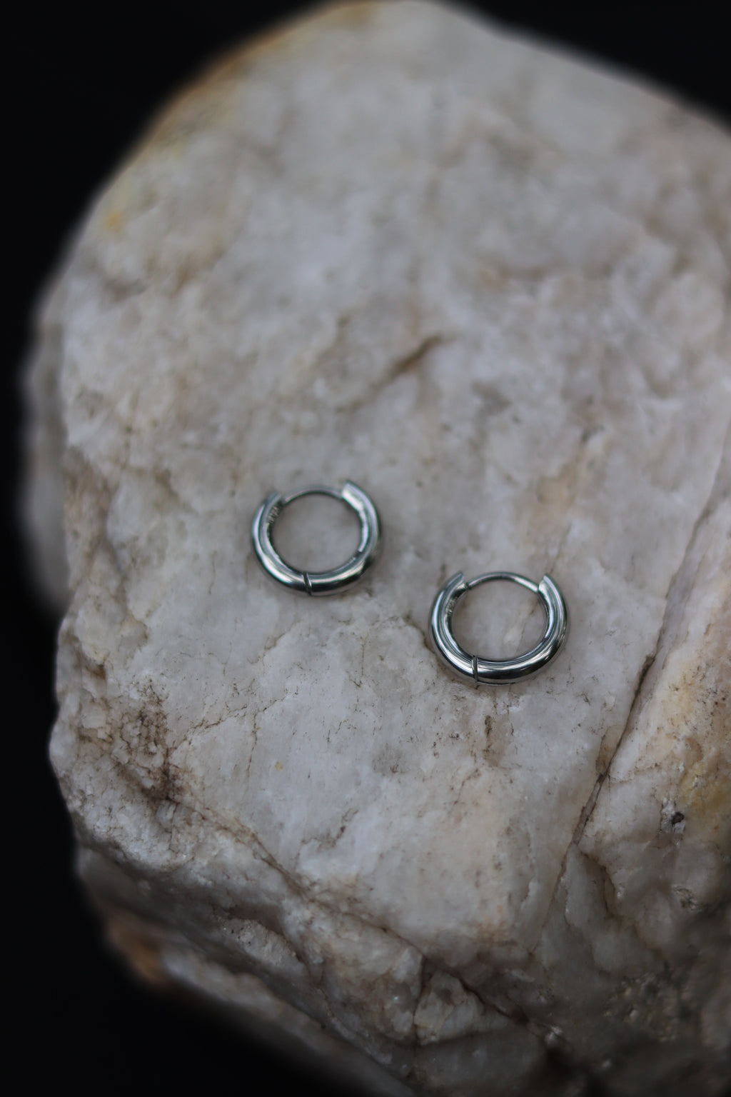 2x Mini Mara Hoops - Silver - Stainless Steel - Water Proof