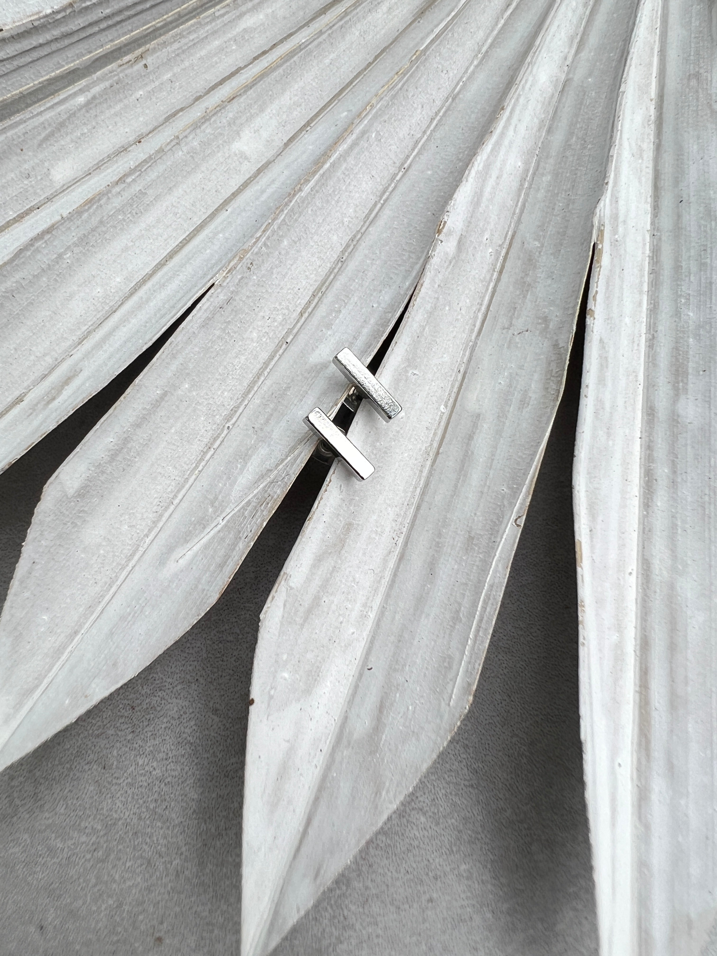 Bar Earrings - Silver