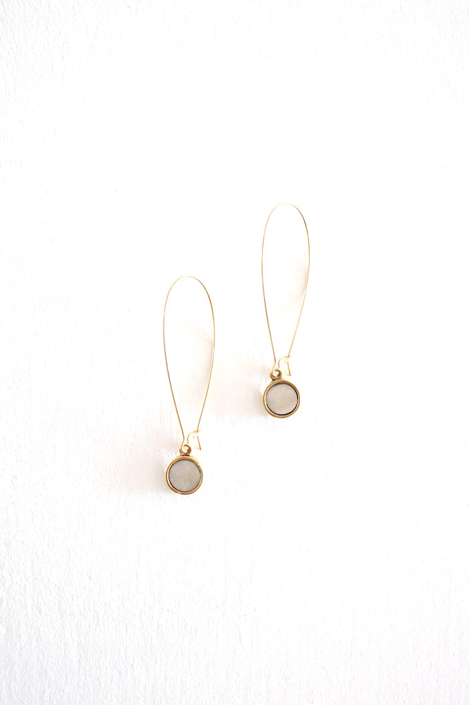Angie Earrings - Gold Bone