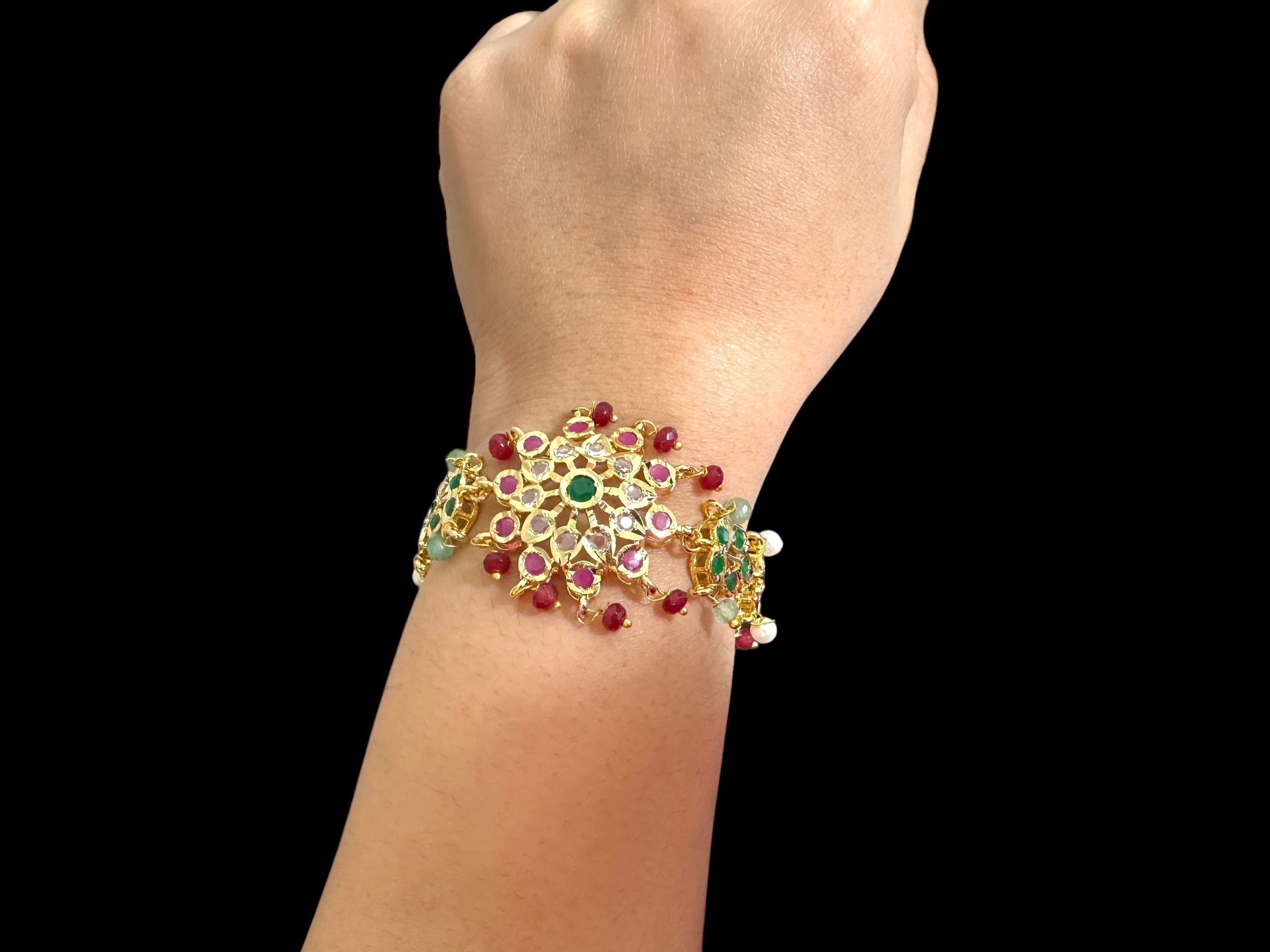 Amal hyderabadi bracelet in multicolor ( SHIPS IN 2 WEEKS )