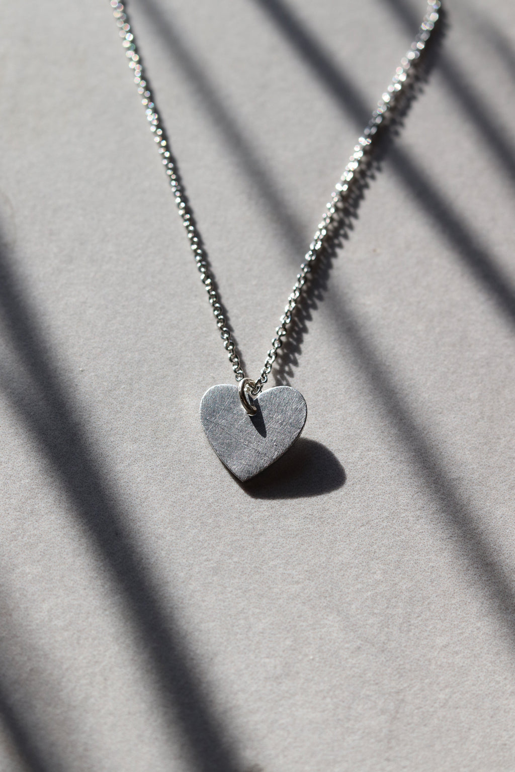 Aluminum Heart Necklace