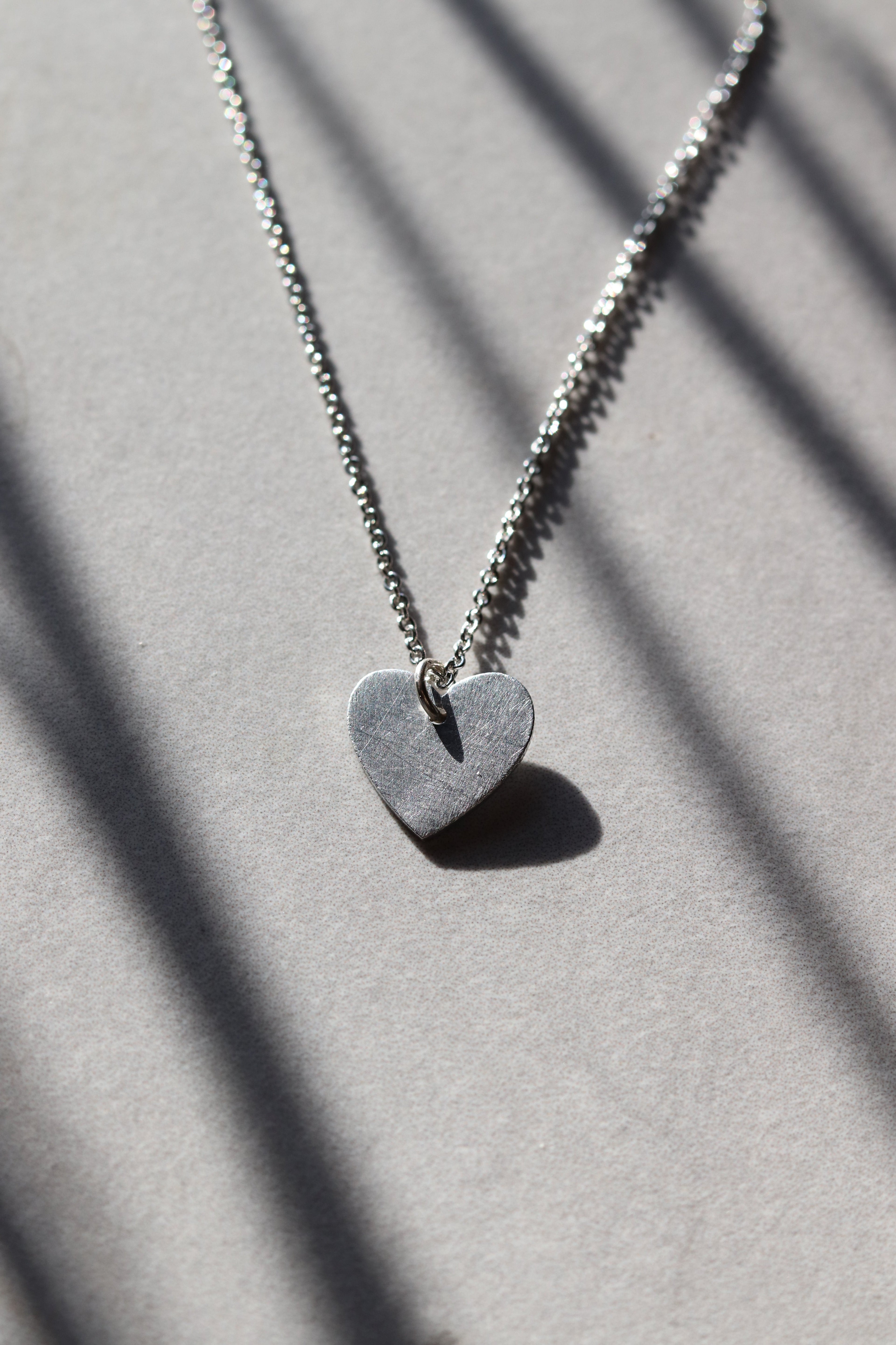 Aluminum Heart Necklace