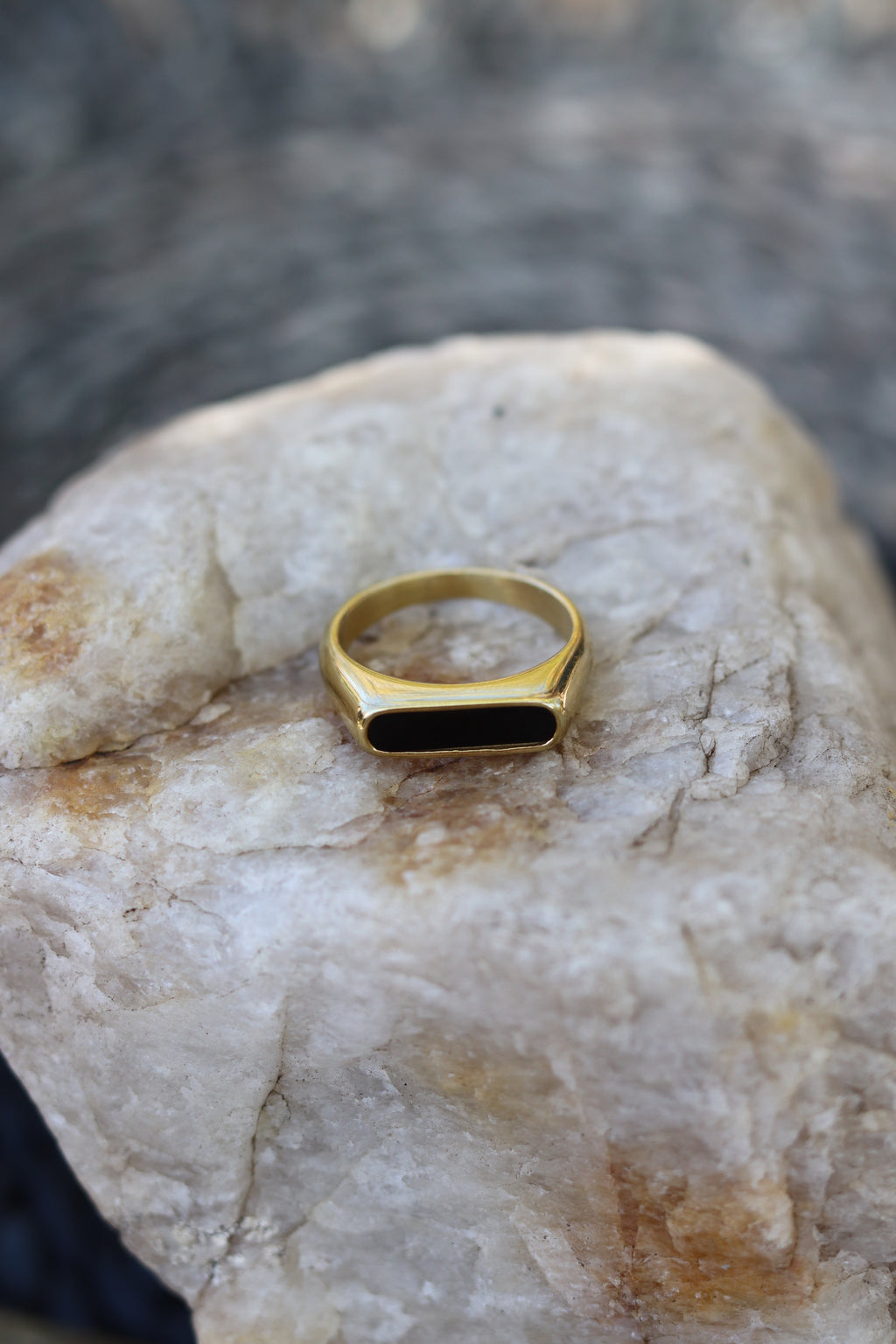 Rev Ring - Gold/Black (Size options) WATER PROOF