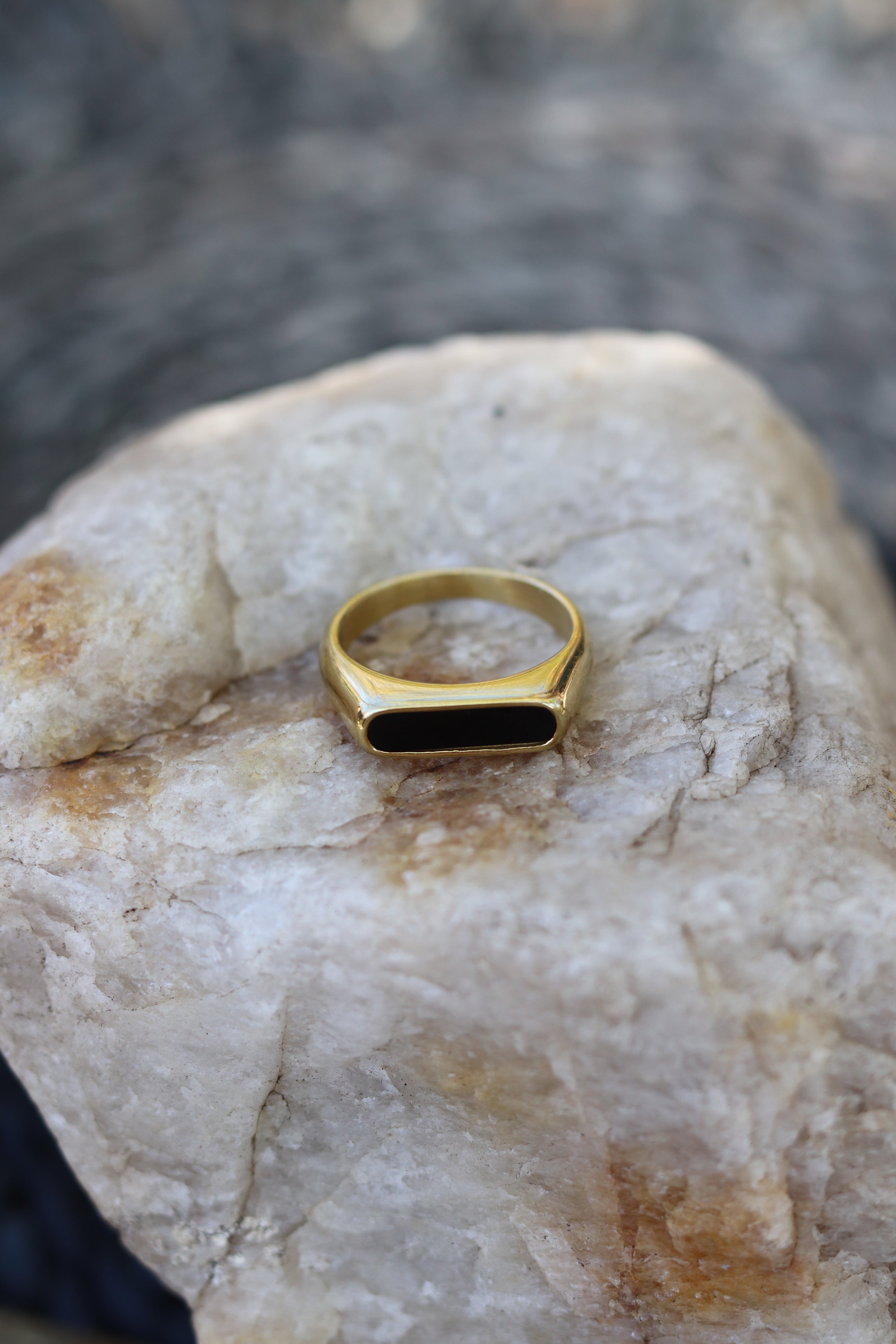 Rev Ring - Gold/Black (Size options) WATER PROOF