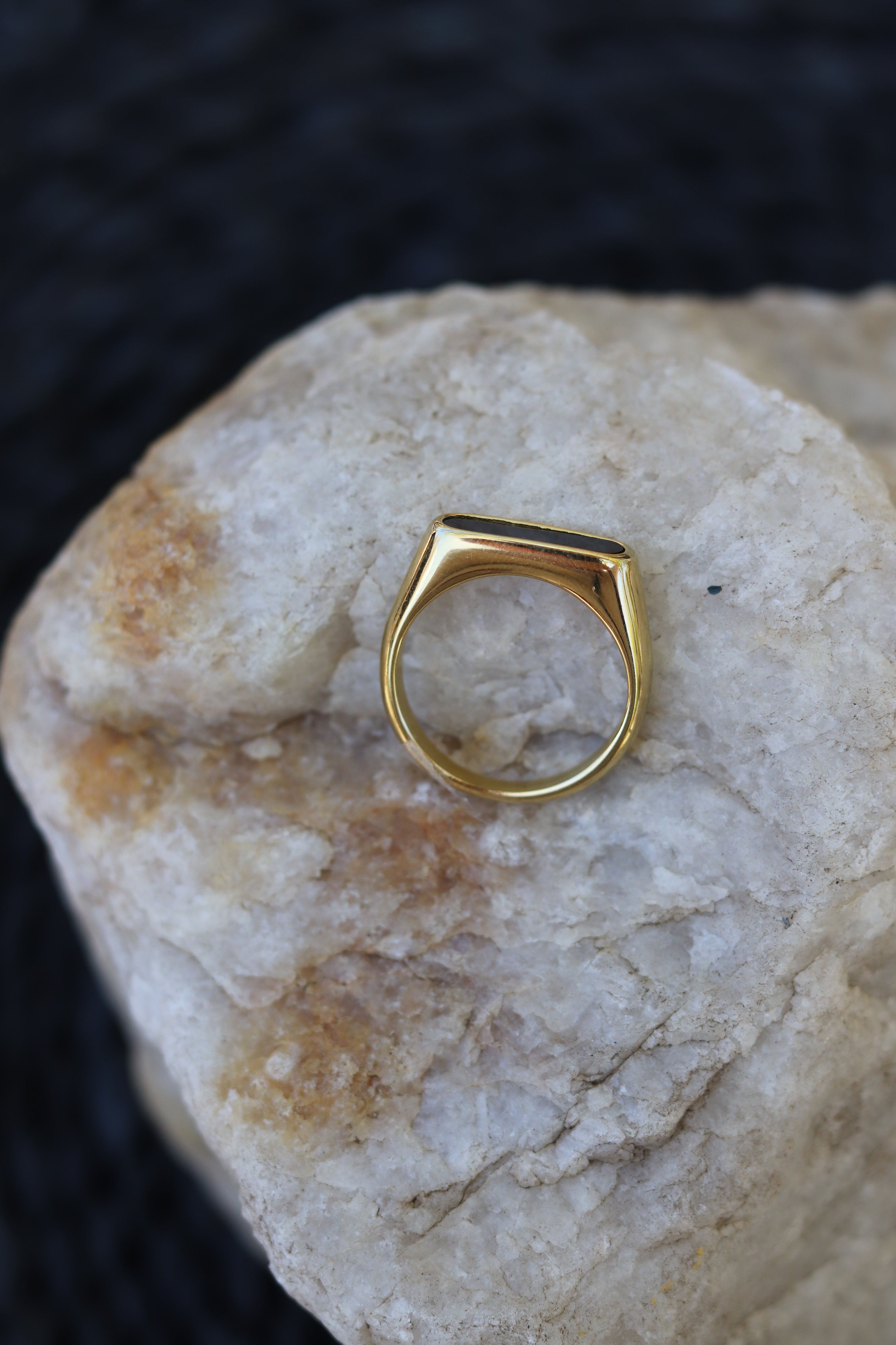 Rev Ring - Gold/Black (Size options) WATER PROOF