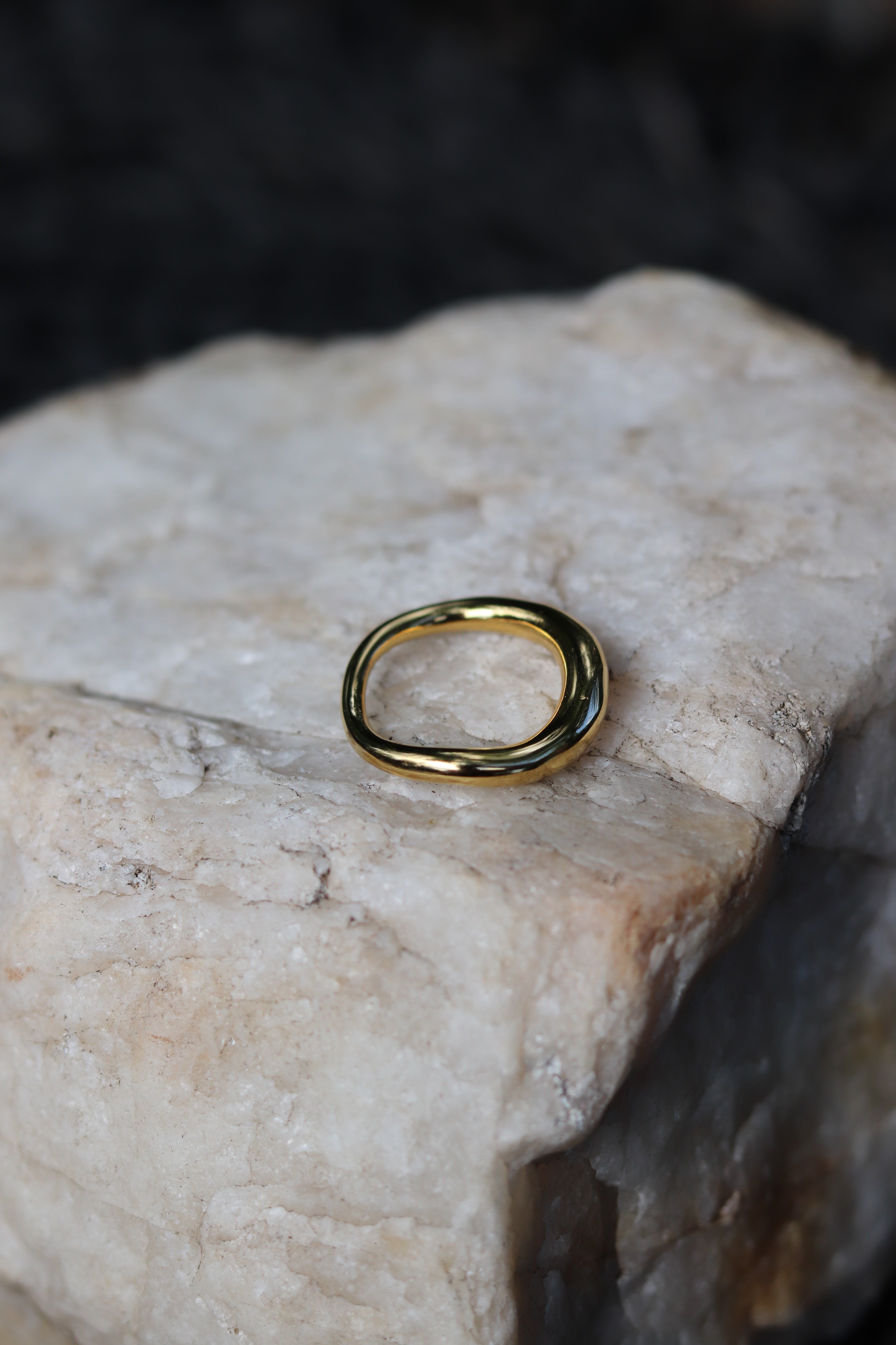 Wave Ring - Gold (Size options) Water Proof