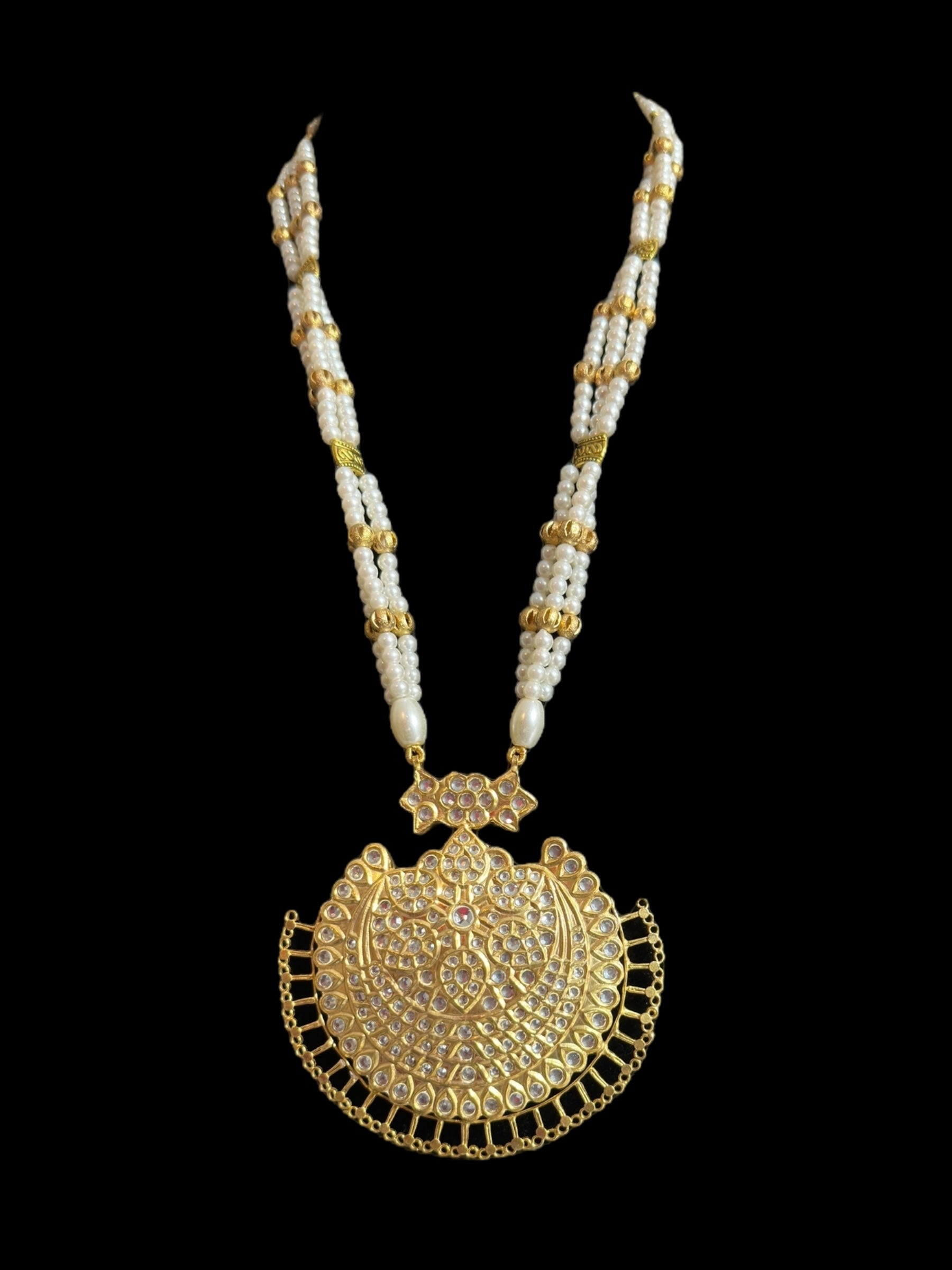 BR475 kundan Rani haar bridal set ( READY TO SHIP )