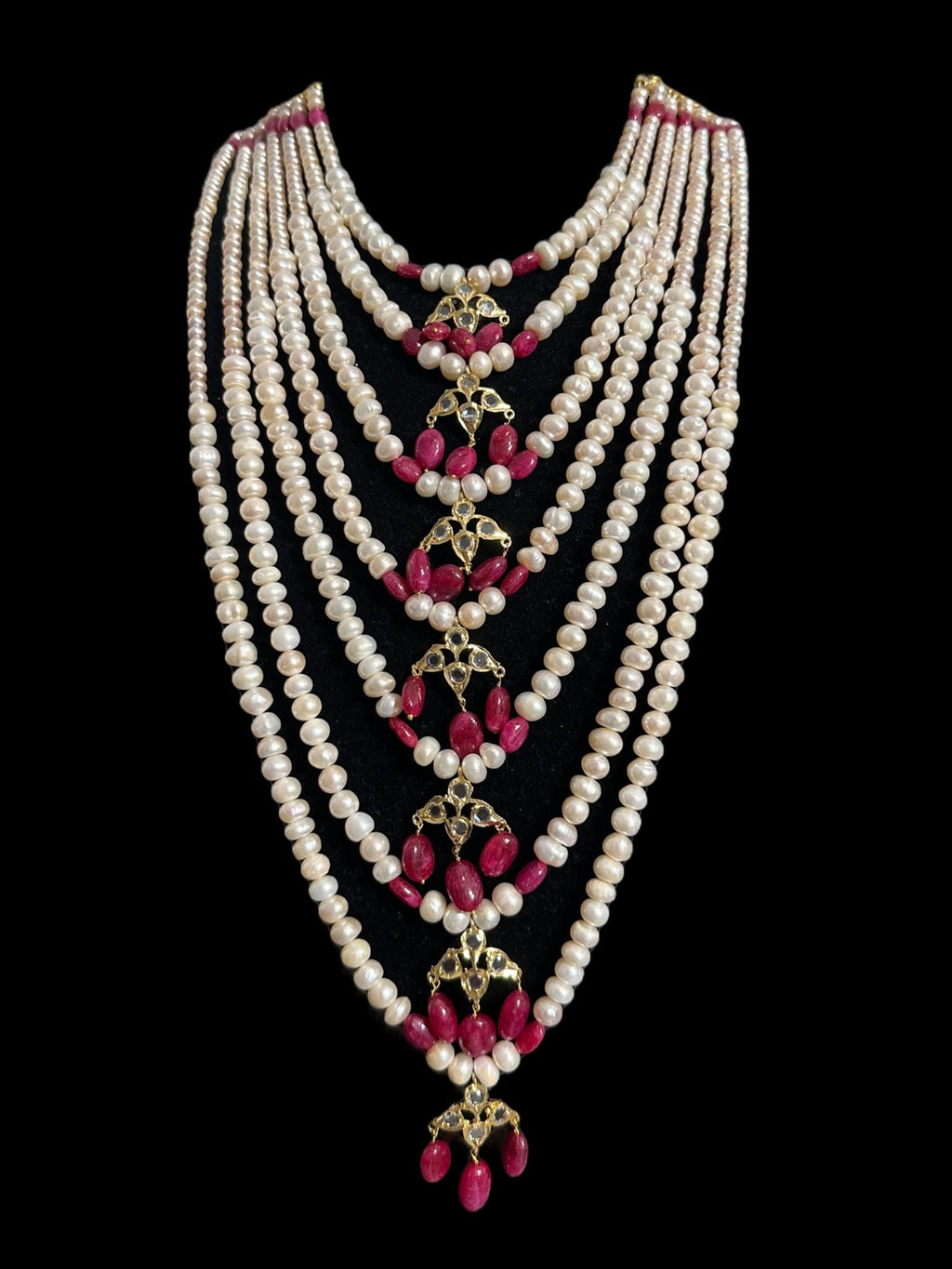BR497 INSIA BRIDAL SET IN RUBY  ( READY TO SHIP  )