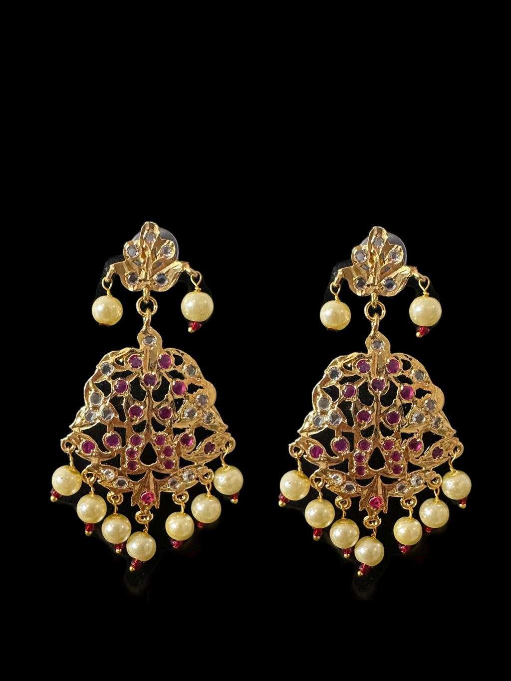 C565 AABHA Chandan haar inspired choker in rubies ( SHIPS IN 3 WEEKS )