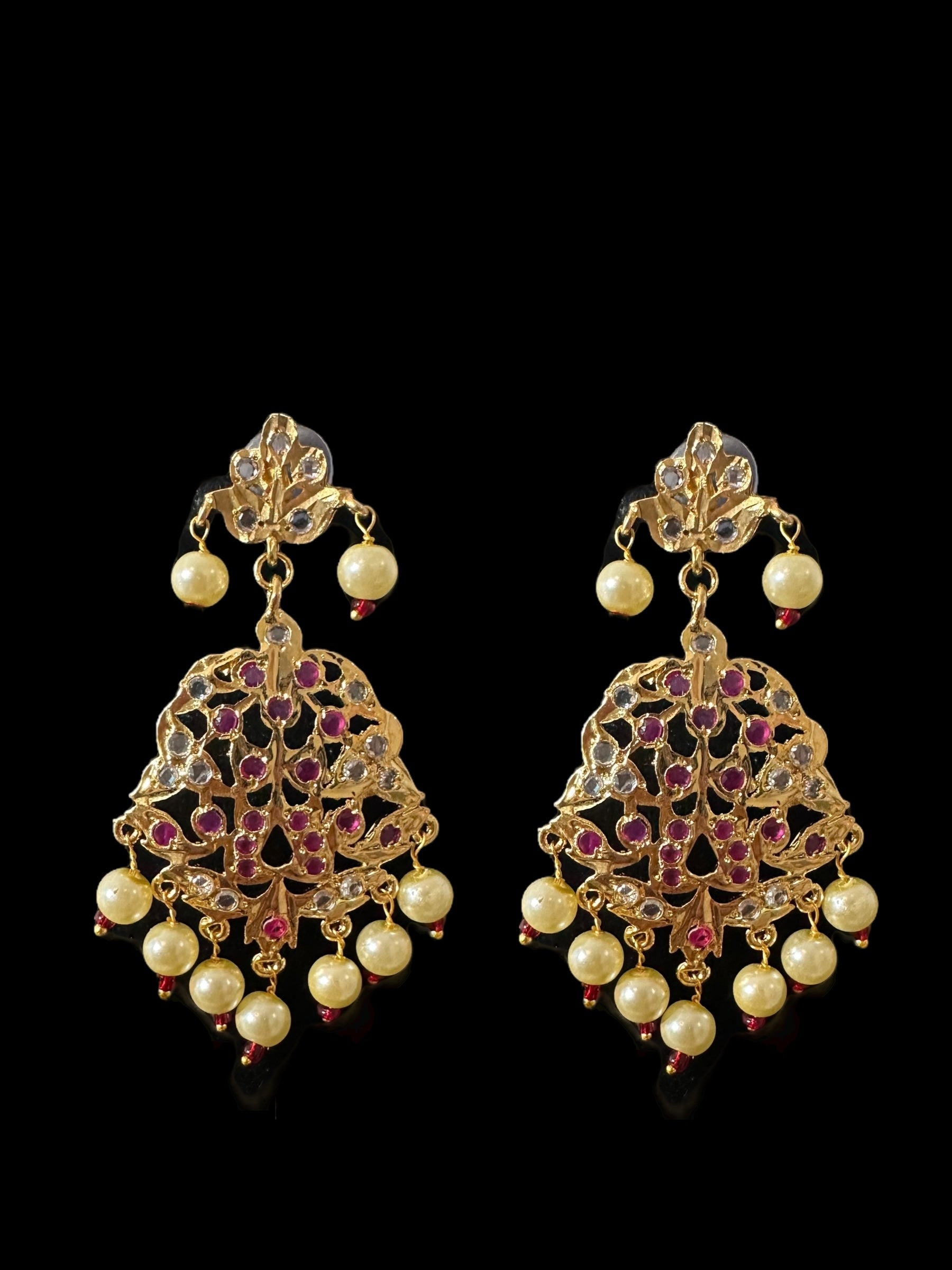 C565 AABHA Chandan haar inspired choker in rubies ( SHIPS IN 3 WEEKS )