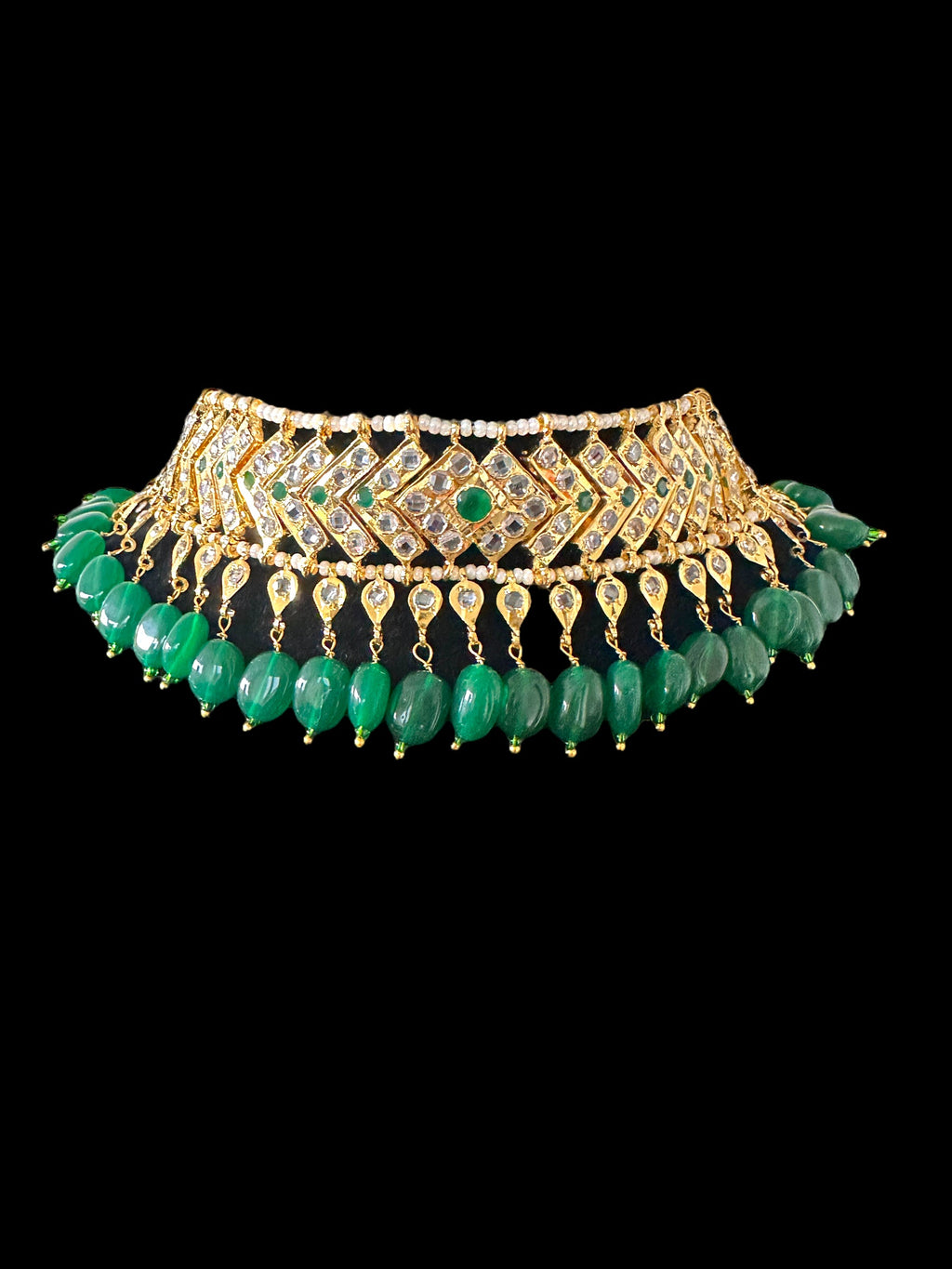 C309 Mahira v style choker with earrings( READY TO SHIP  )