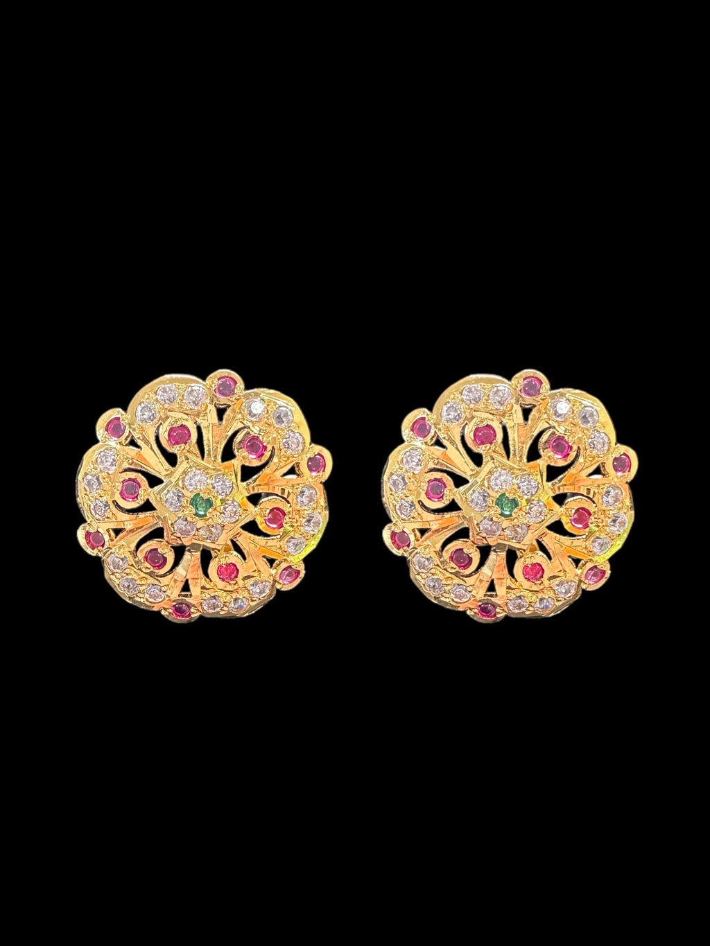 Gold plated silver tops / studs ( SHIPS IN 4 WEEKS )