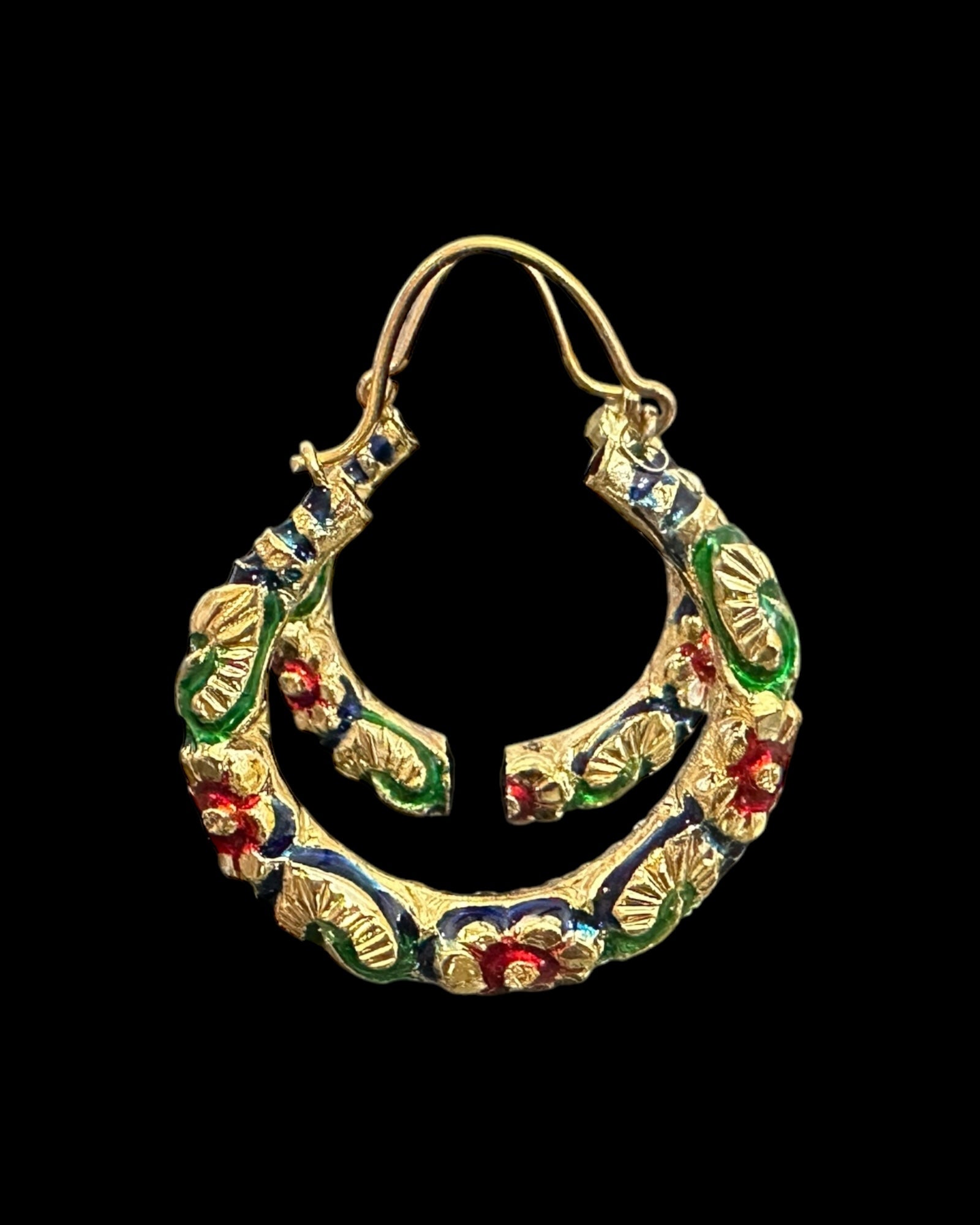 DER727 dual style hoop earrings / baliyan ( READY TO SHIP )