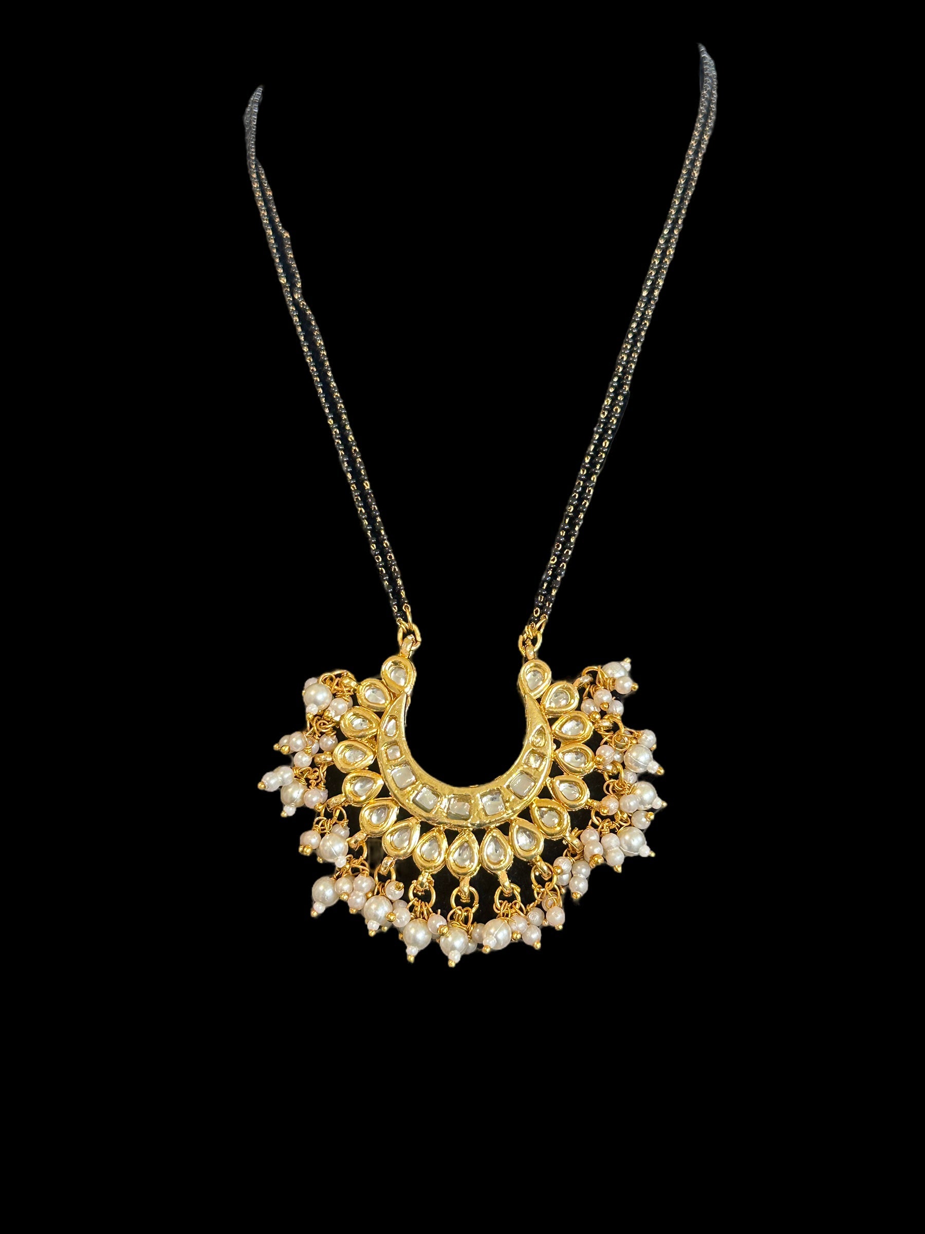 PS428  Mangalsutra / black beads necklace ( READY TO SHIP )