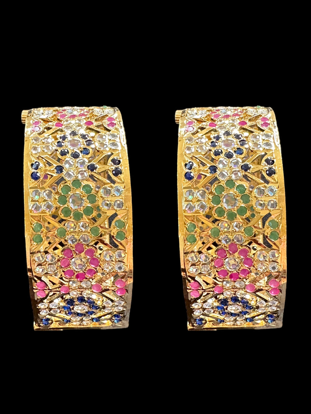 B163 Gold plated hyderabadi bangles ( SHIPS IN 4 WEEKS  )