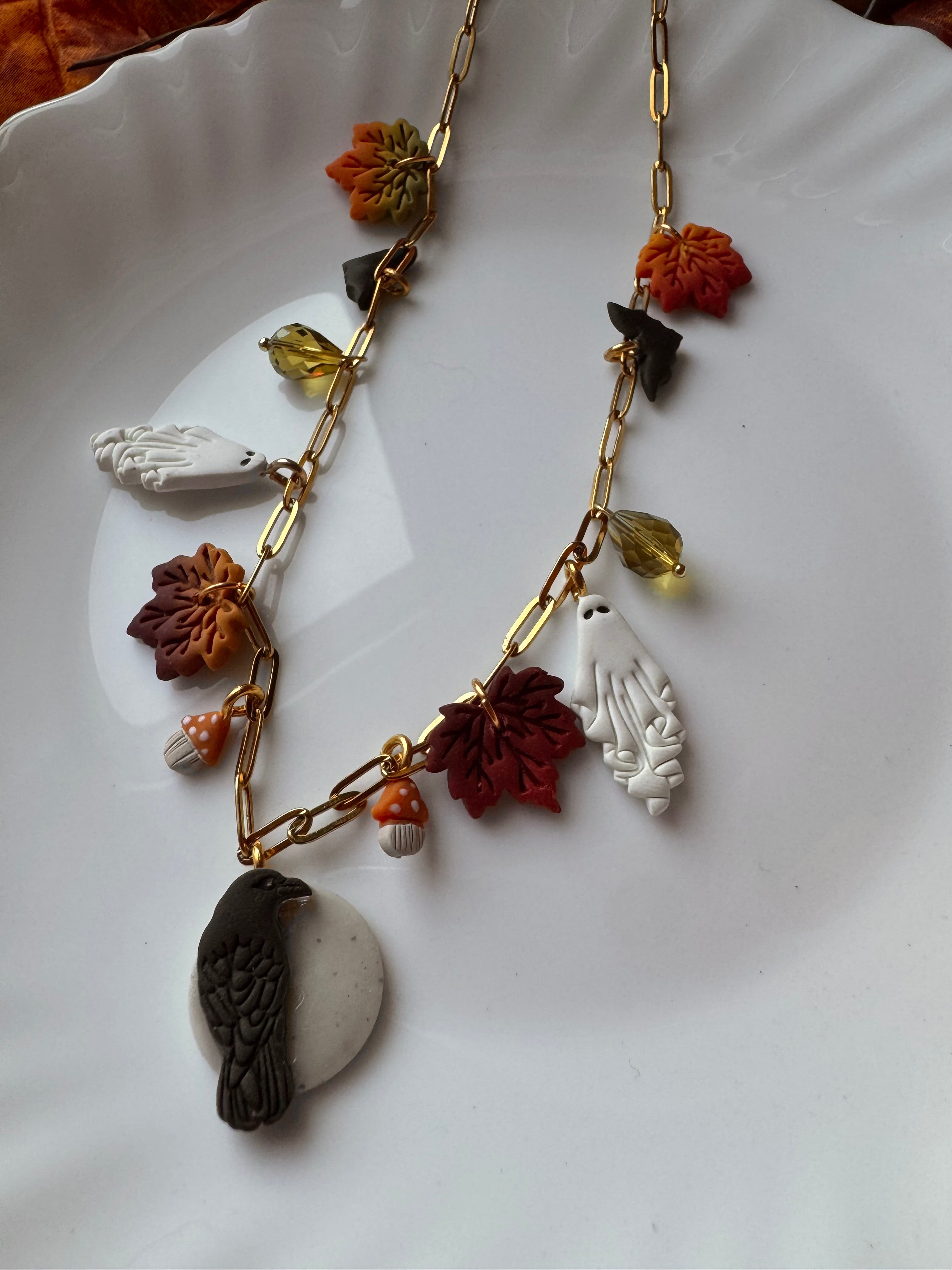 Autumn Paperclip Necklace