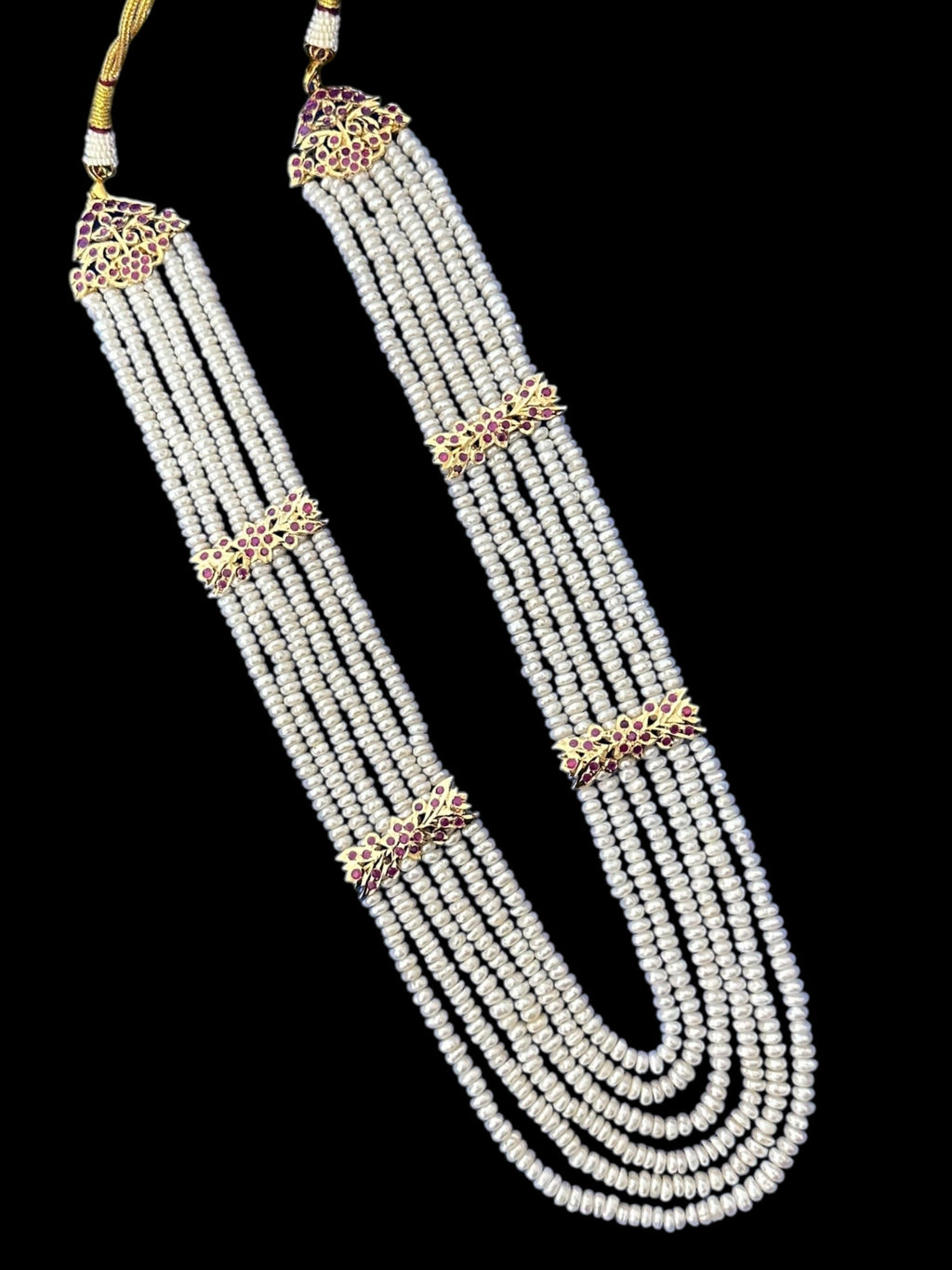 DLN120 Laura fresh water pearls necklace / Rani haar ( READY TO SHIP )