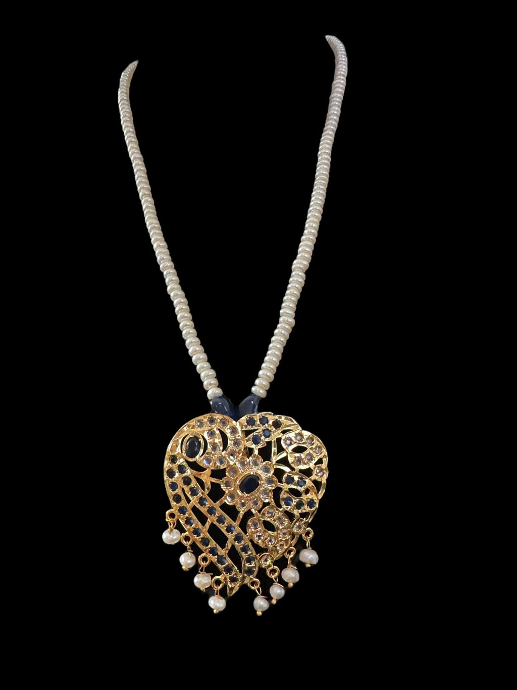 PS556 Akriti long pendant  with earrings ( READY TO SHIP )