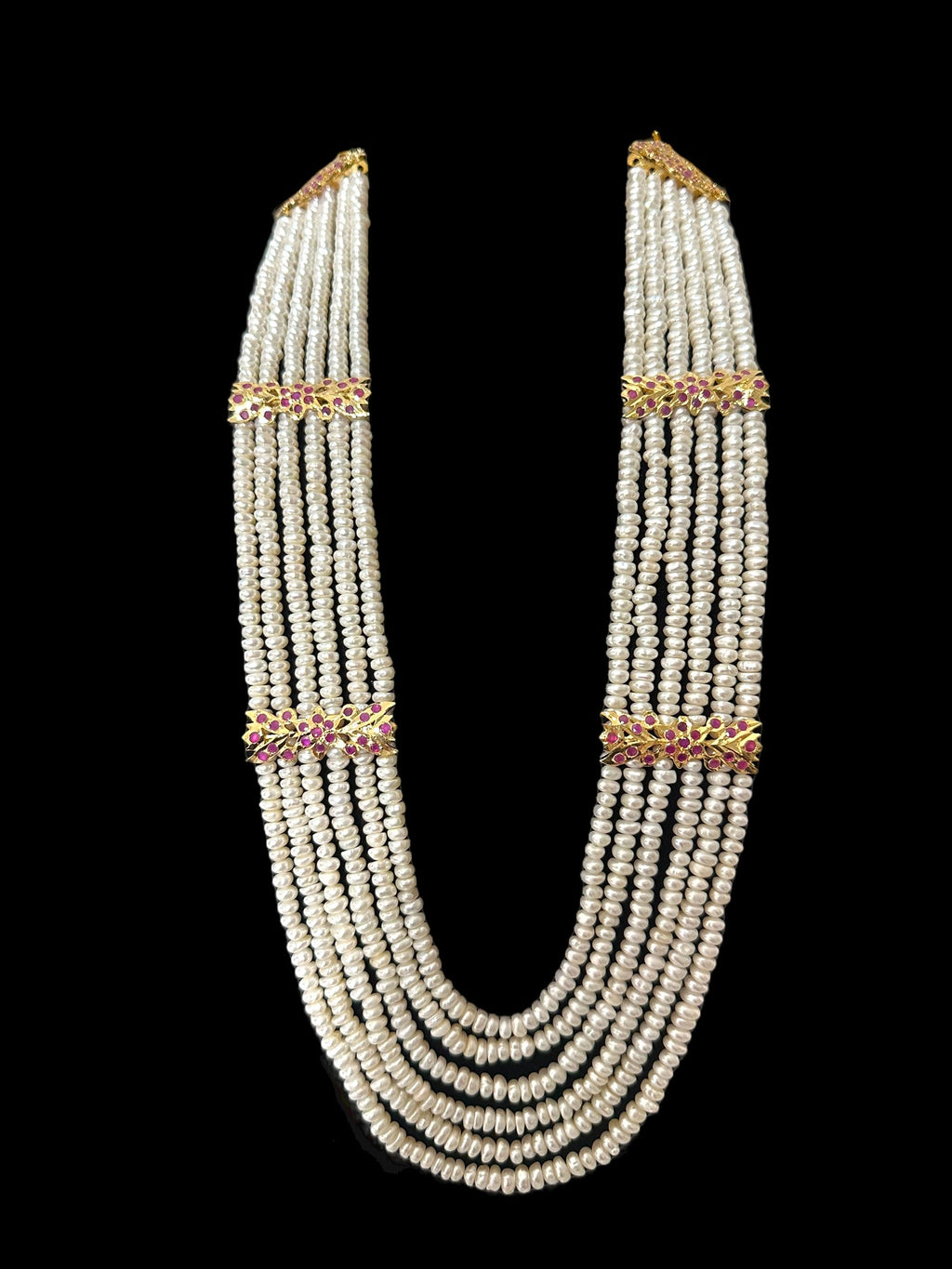 DLN120 Laura fresh water pearls necklace / Rani haar ( READY TO SHIP )