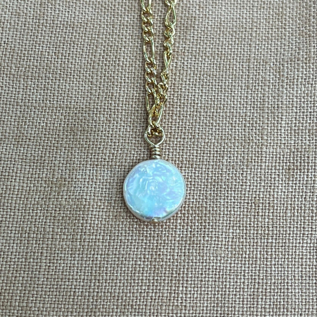 FIGARO TYLA COIN PEARL NECKLACE