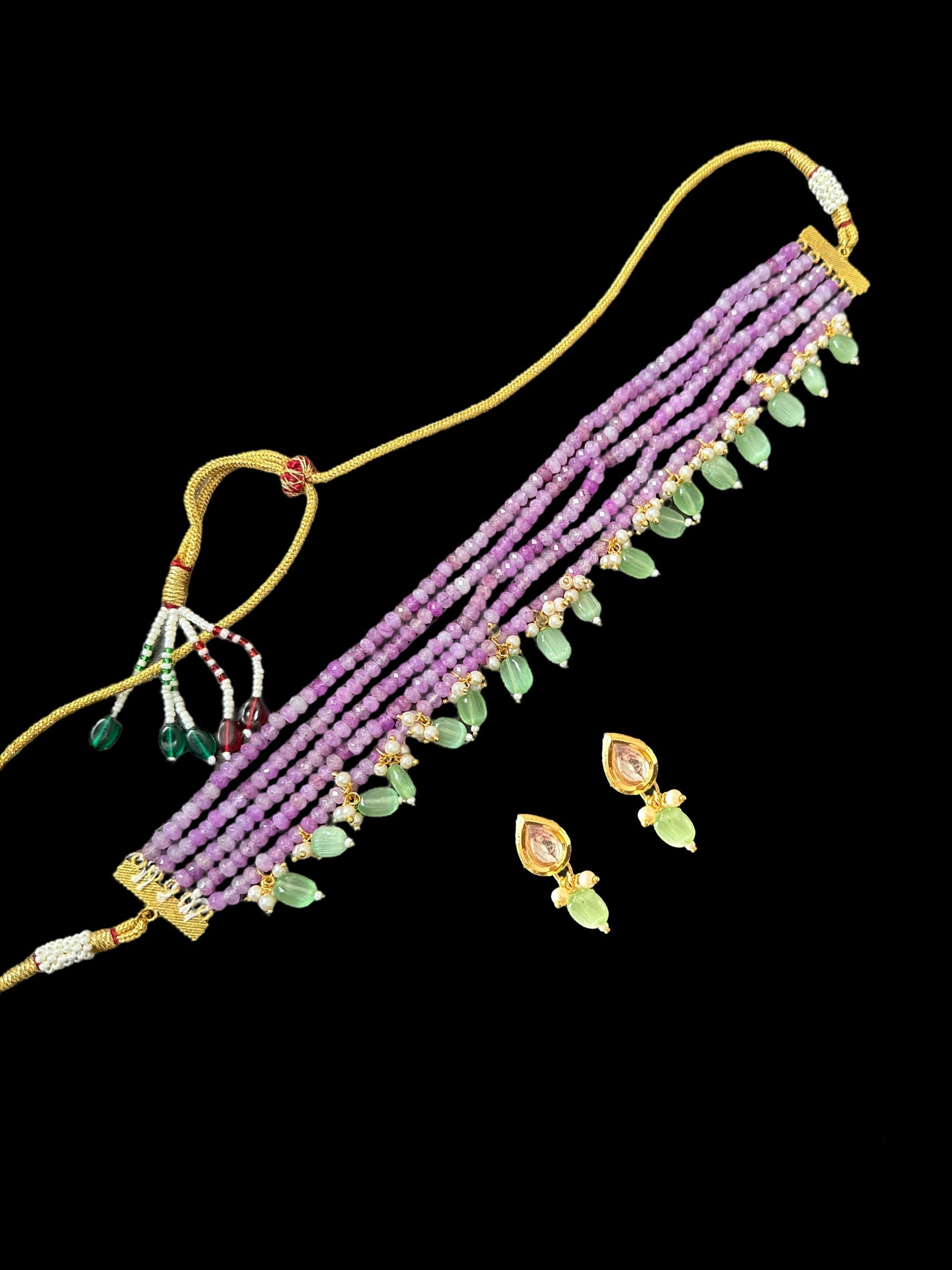 C321 beads choker ( SHIPS IN 4 WEEKS )