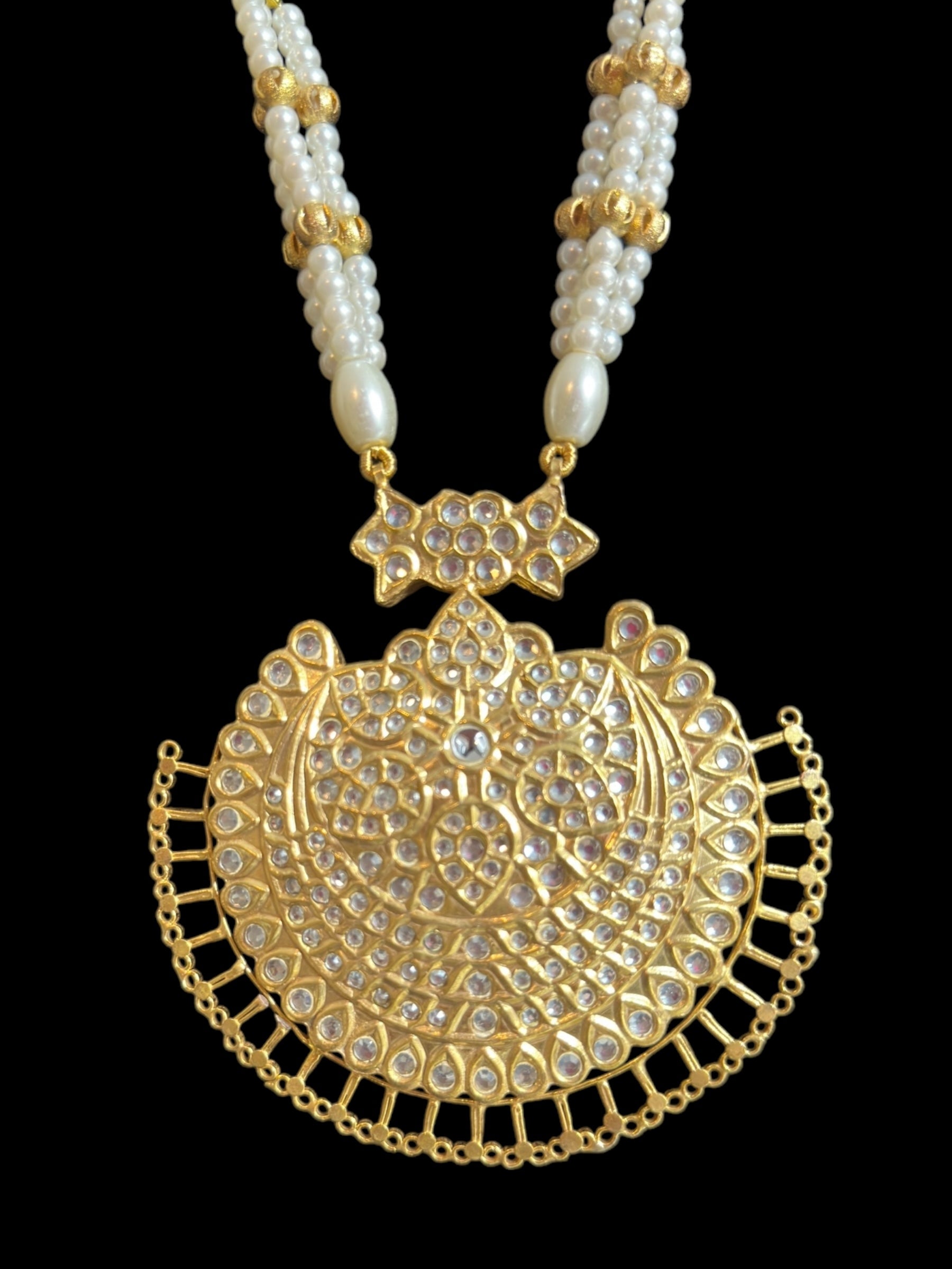 BR475 kundan Rani haar bridal set ( READY TO SHIP )