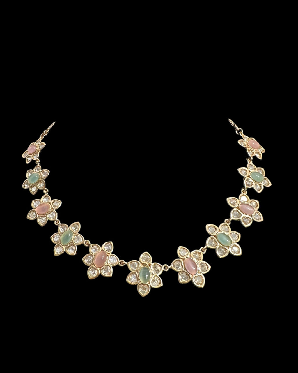 DNS177 Mina Polki set - pink and mint ( READY TO SHIP )