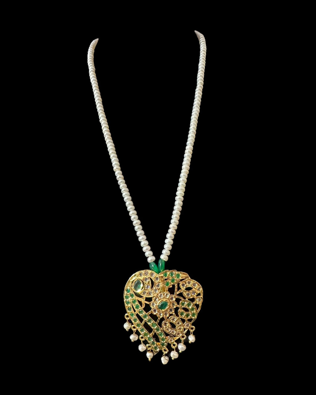 PS560 Akriti long pendant  with earrings ( READY TO SHIP )