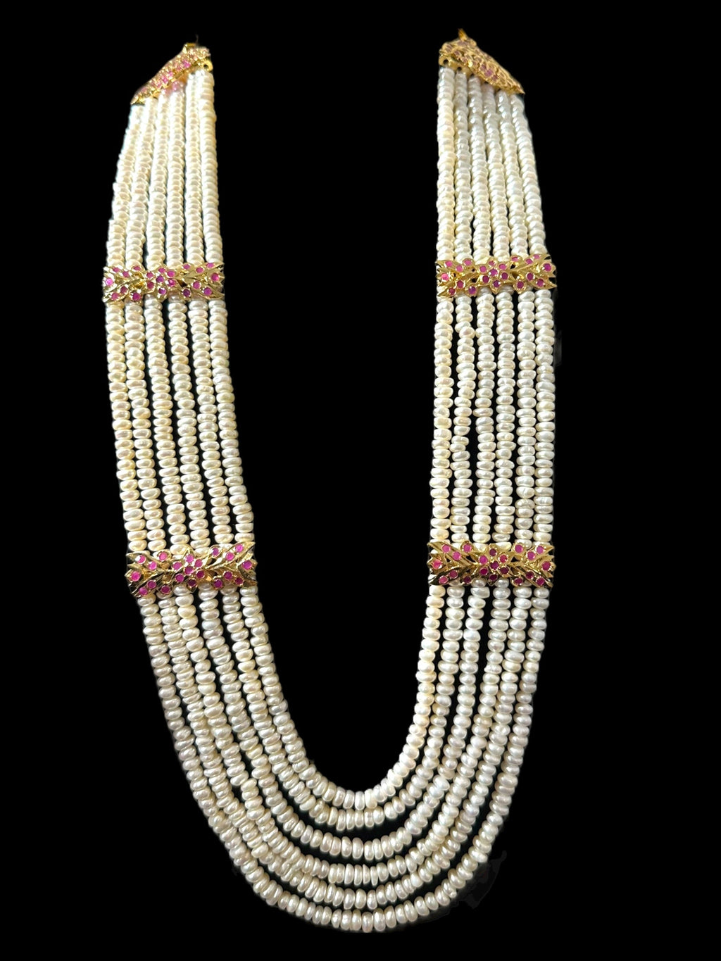 DLN120 Laura fresh water pearls necklace / Rani haar ( READY TO SHIP )